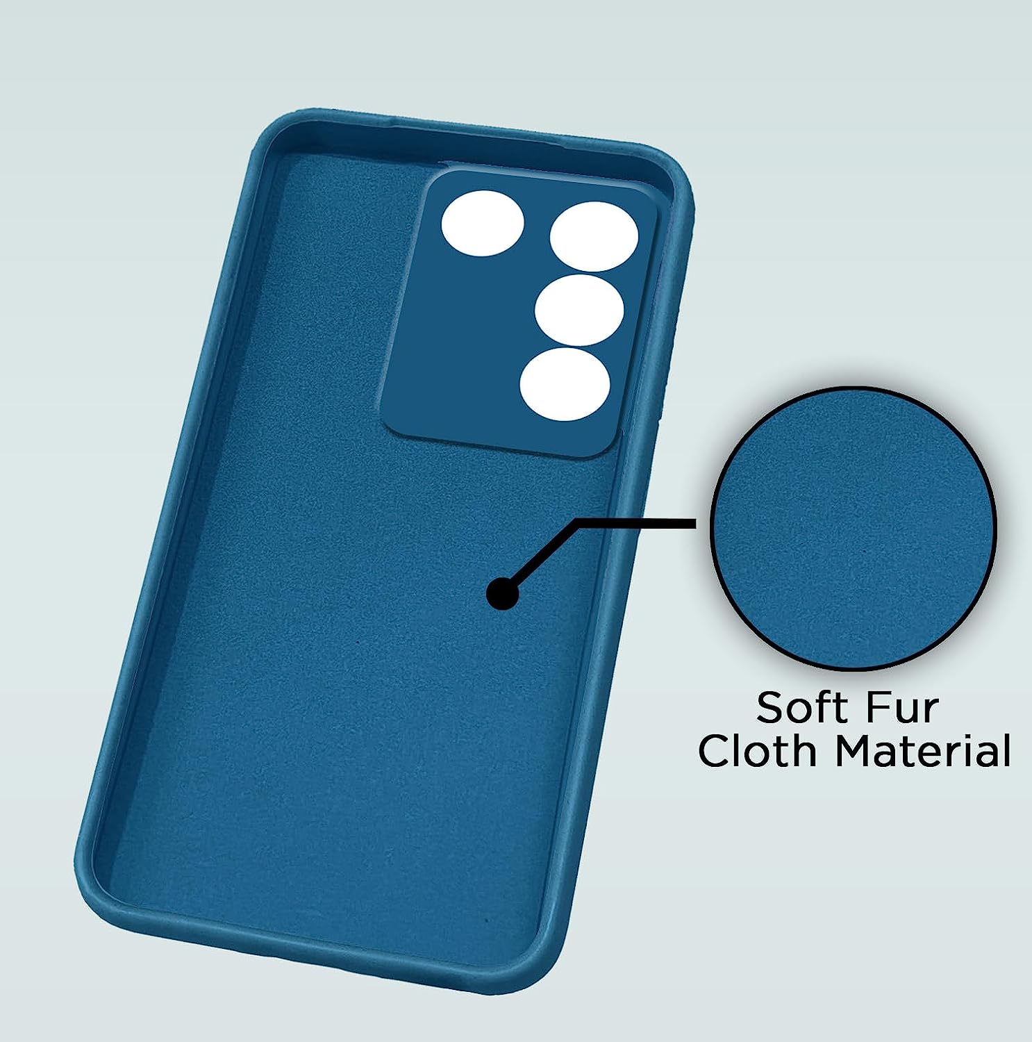 Pikkme Vivo V27 / V27 Pro 5G Soft Silicone Back case | Blue