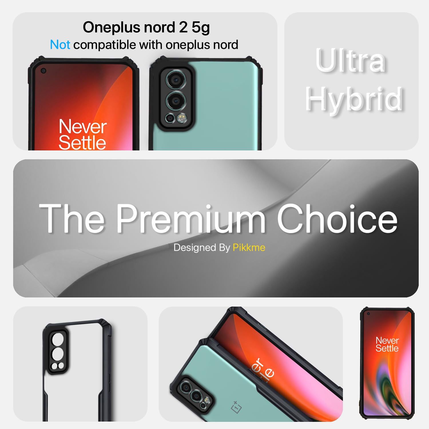 Pikkme OnePlus Nord 2 5G Eagle black mobile cover – photo 2
