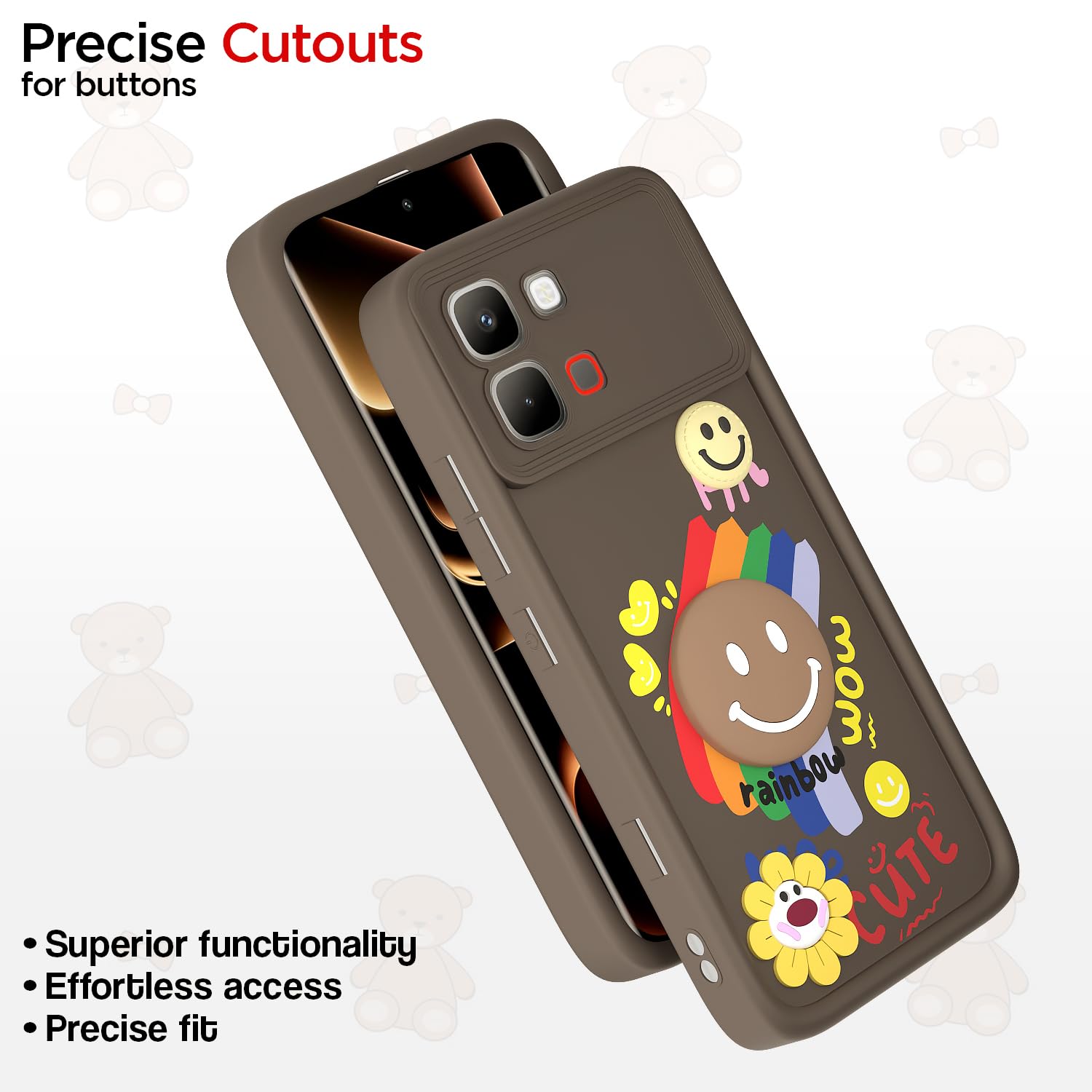Brown back cover for Infinix Note Edge 5G – Pikkme – photo 6