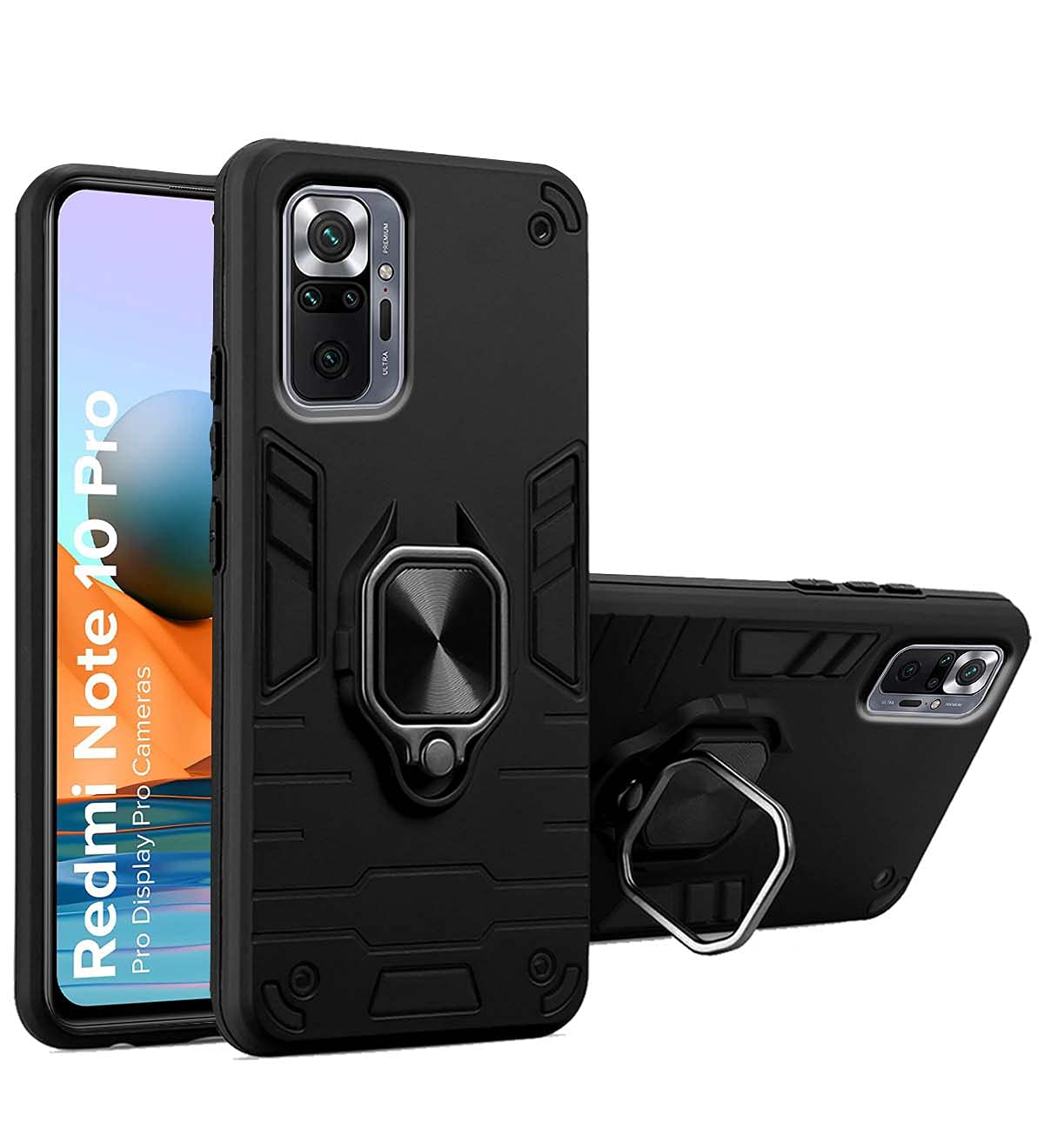 Pikkme black D5 Tough Armor mobile back cover for Samsung Note 10 Pro