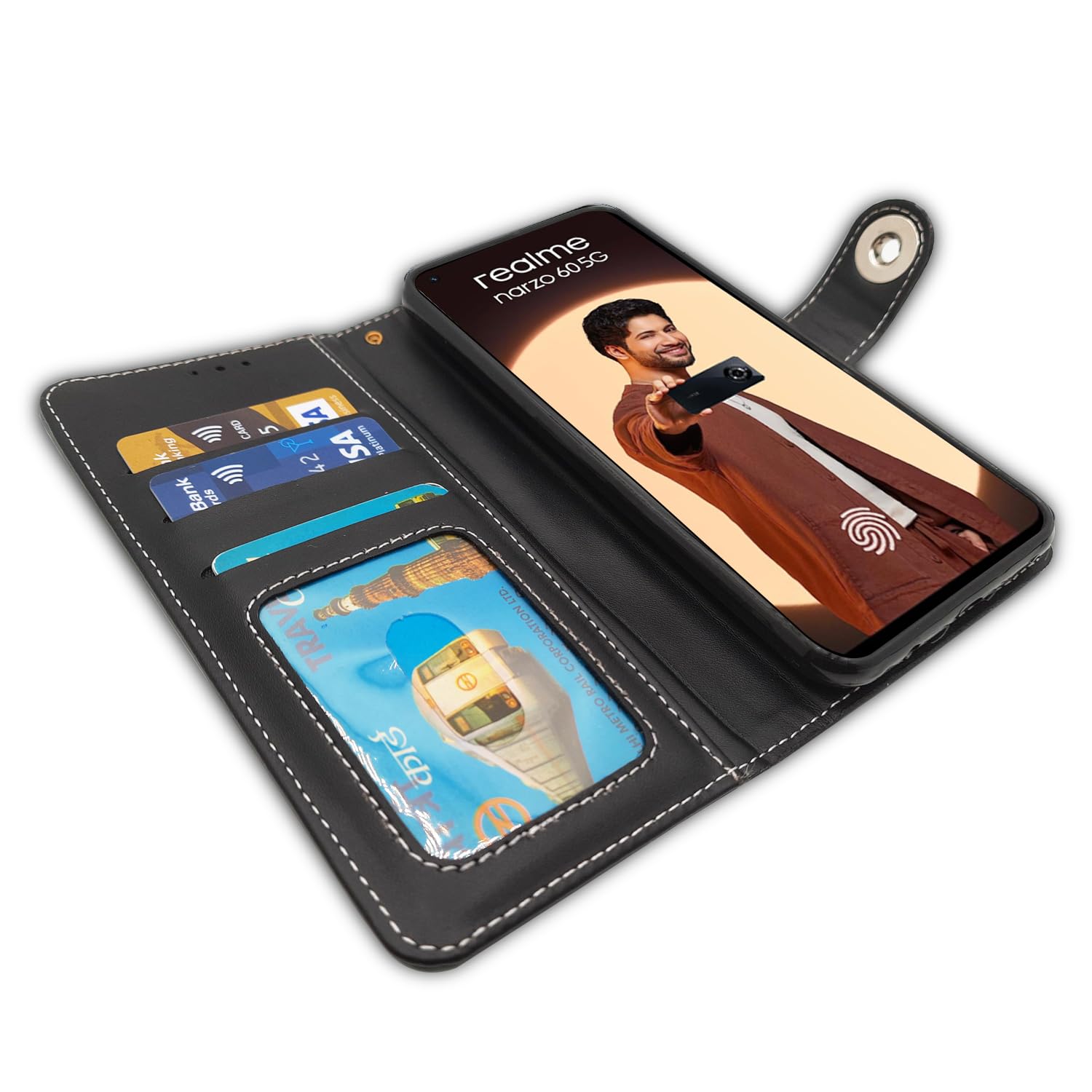 Pikkme grey flip case for Realme Narzo 60 5G – photo 5