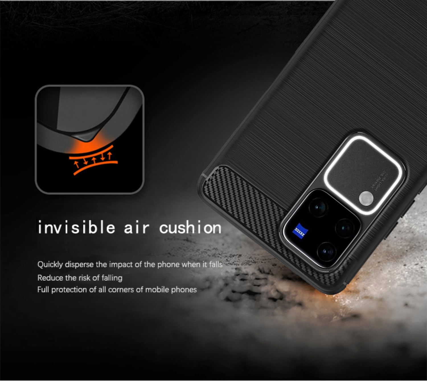 Vivo V30 Pro 5G Hybrid mobile cover in black by Pikkme – photo 7