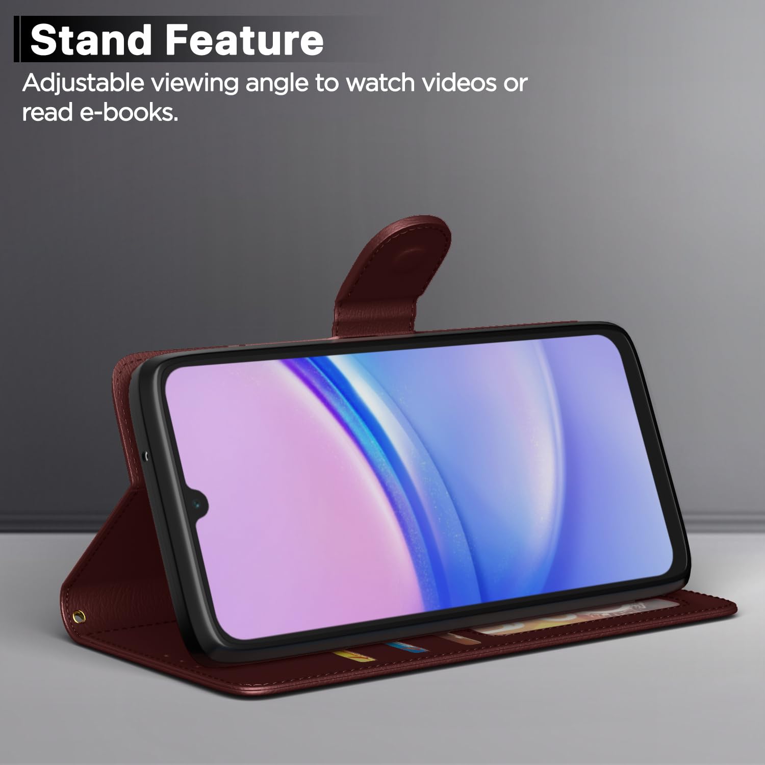 Pikkme Samsung Galaxy F15 5G / M15 5G / M15 Prime 5G Vintage Flip Cover (Brown)