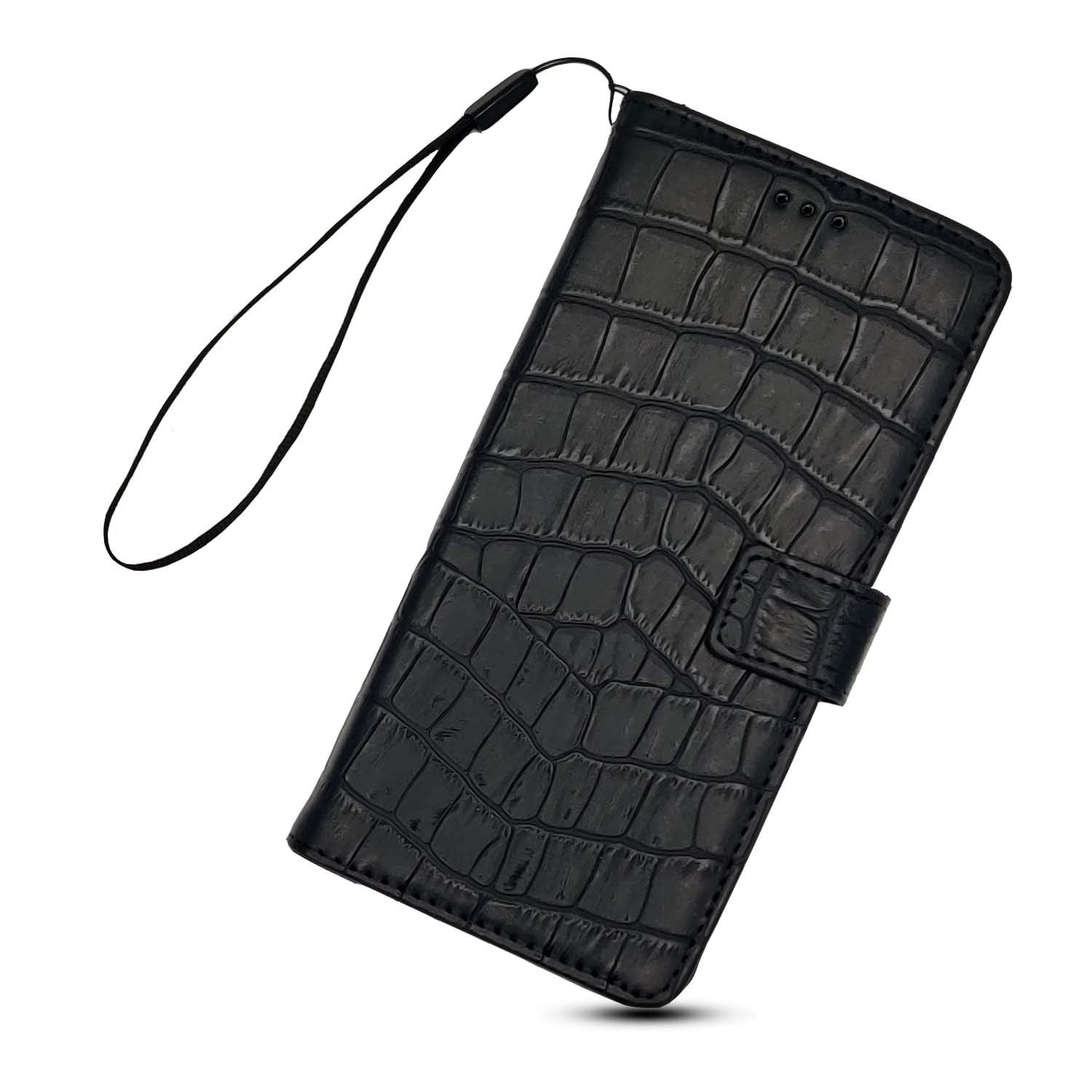 iPhone XR Leather wallet flip cover in black by Pikkme – photo 3