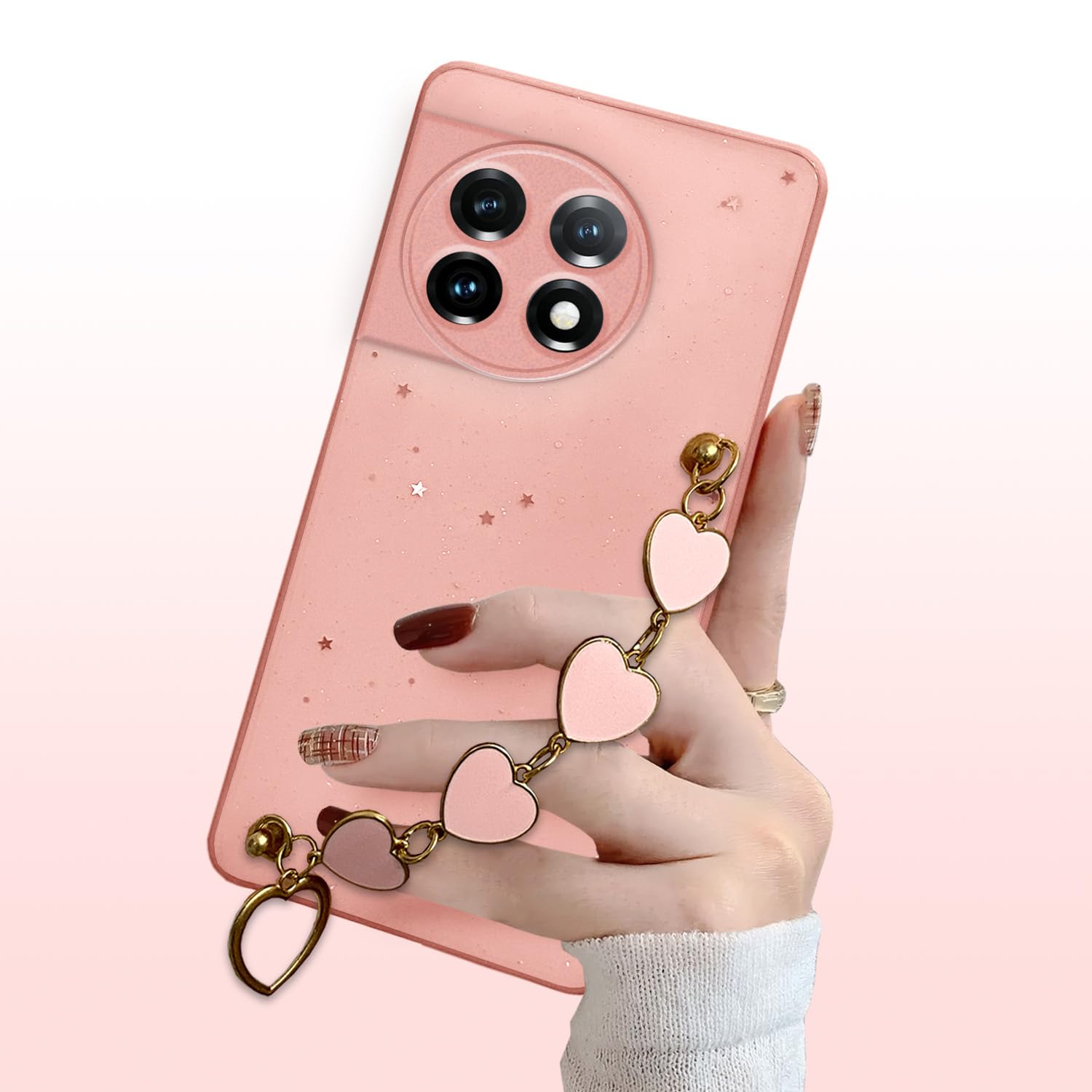 Pikkme pink Chain mobile back cover for OnePlus 11R – photo 3