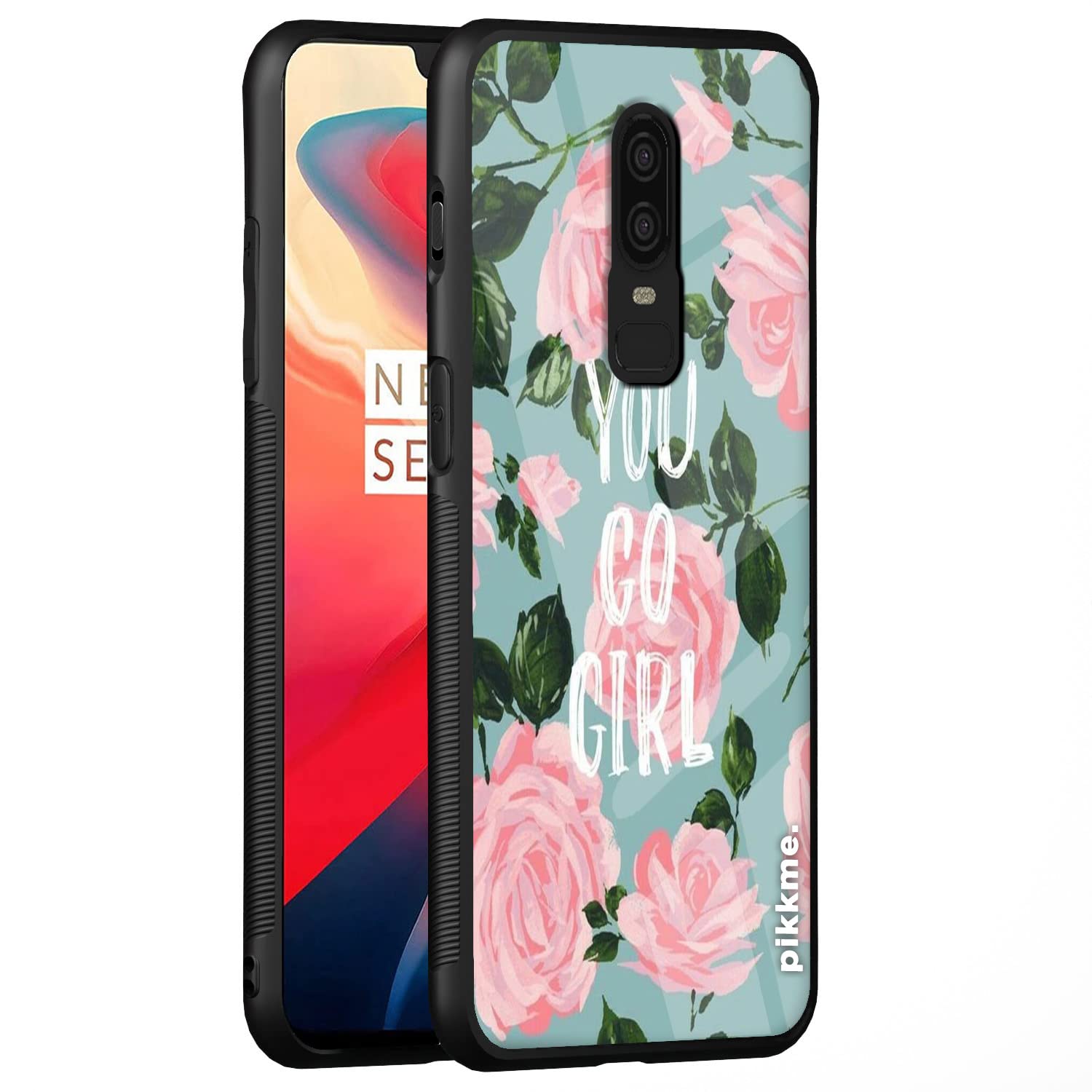 Pikkme Flower mobile cover for OnePlus 6