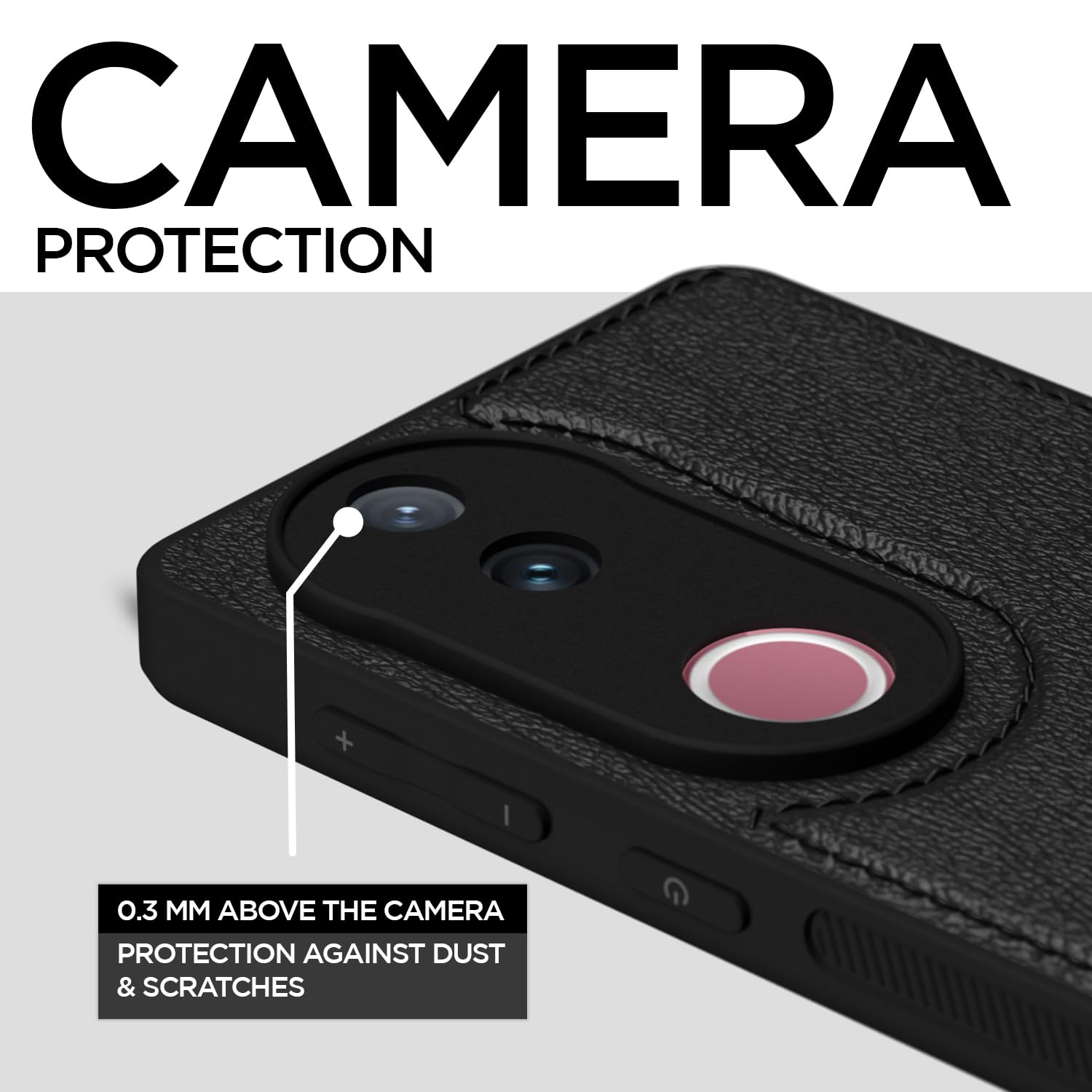 Pikkme Vivo V50 5G / V50e 5G Leather Back Case | Black