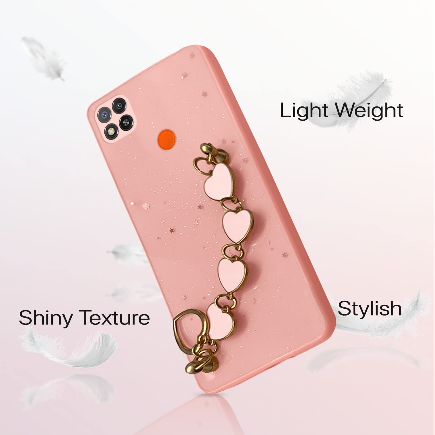 Pikkme pink Chain back cover for Redmi 10A/9, Poco C31 – photo 6