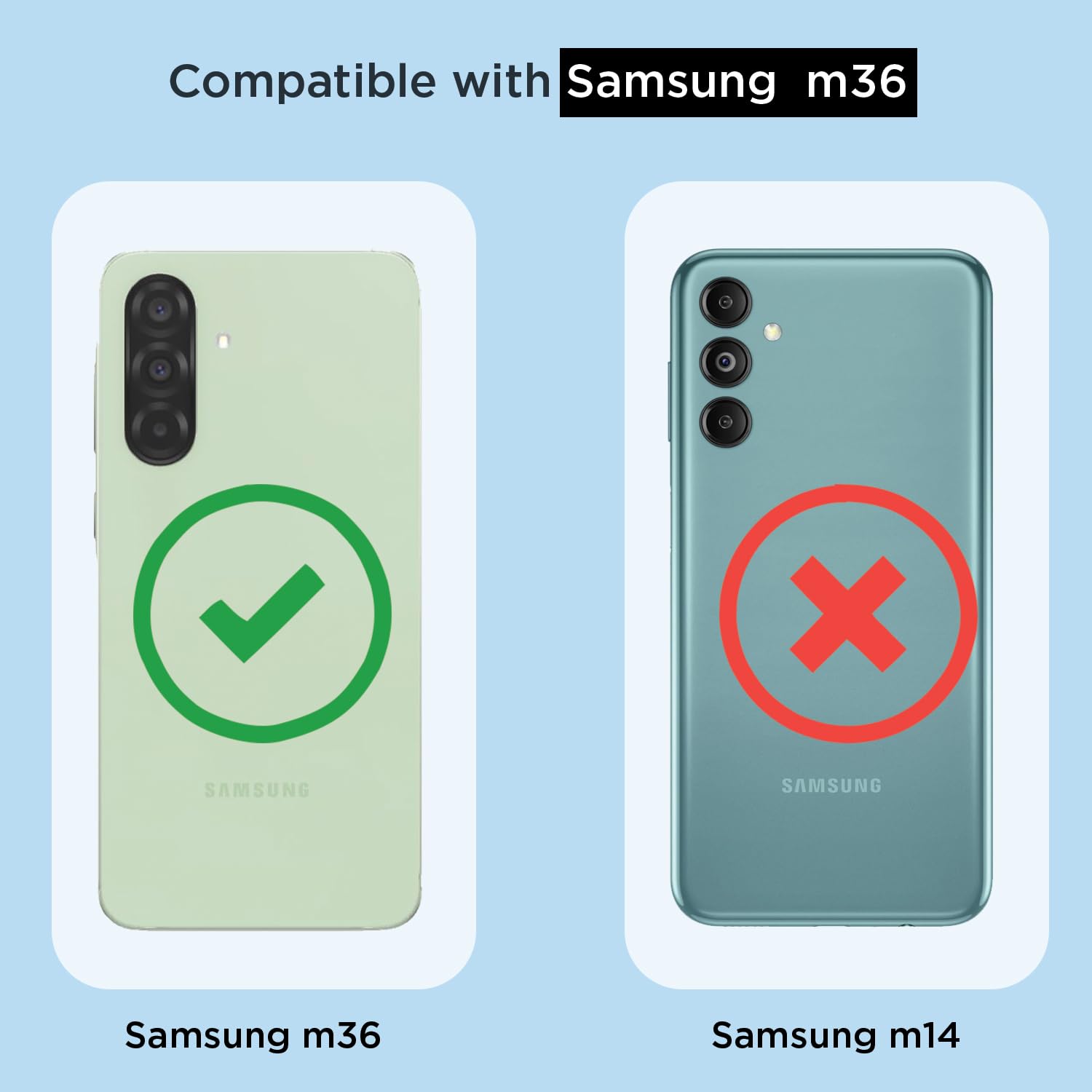 Pikkme transparent mag-safe mobile back cover for Samsung M36 5G – photo 4