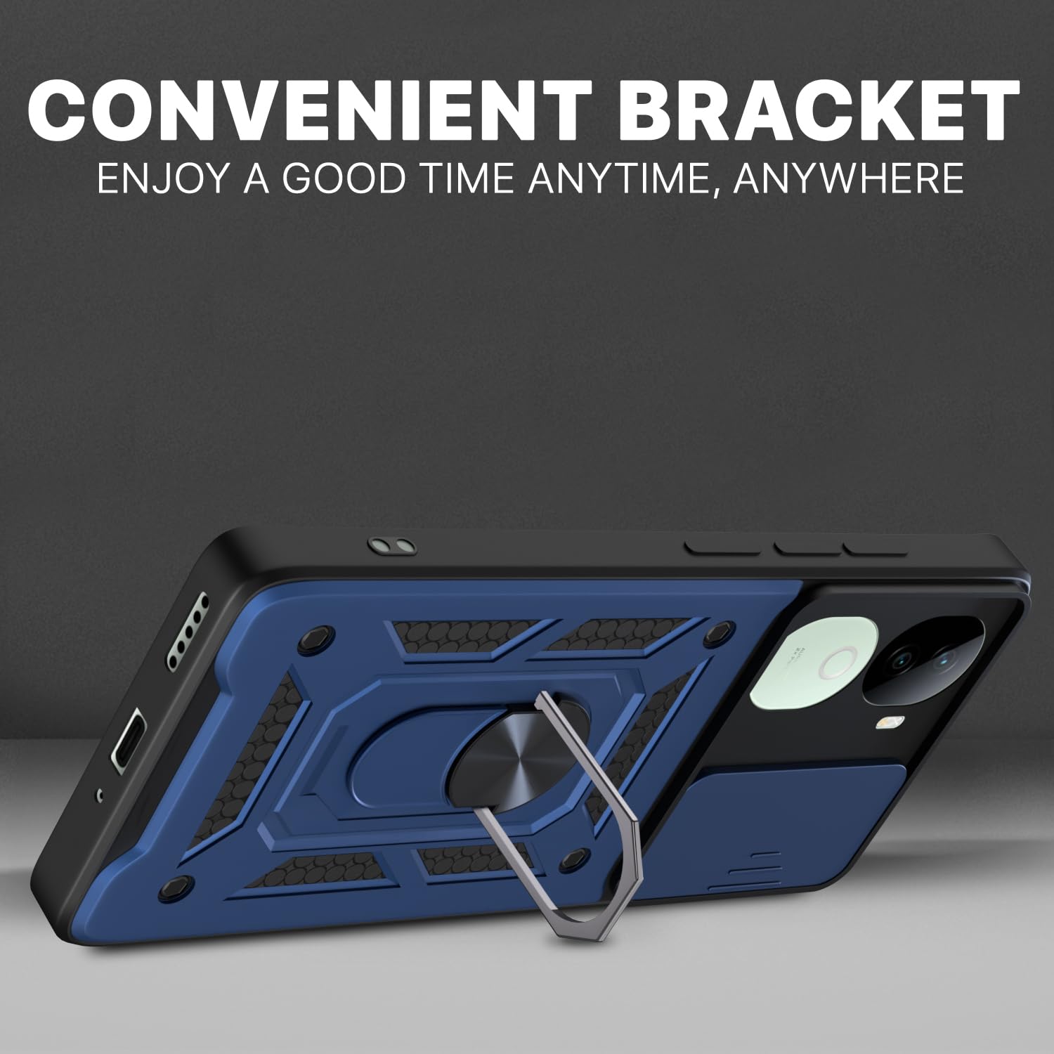 Vivo V40e 5G/iQOO Z9s 5G/360 mobile back cover in blue by Pikkme – photo 3