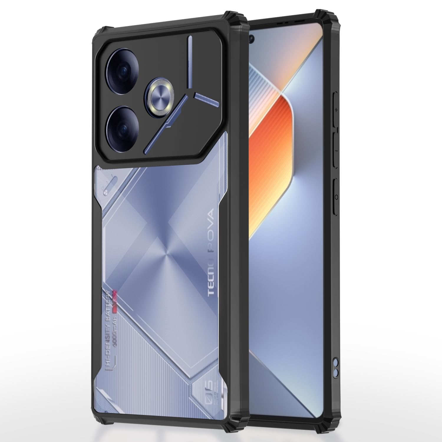 Pikkme Tecno Pova 6 black phone cover