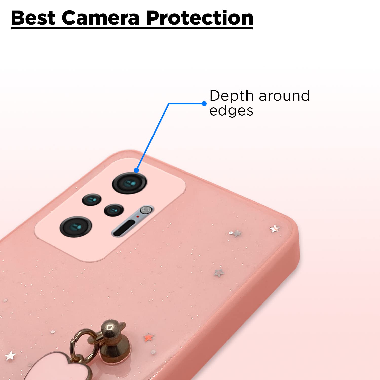 Pikkme pink Chain back cover for Redmi Note 10 Pro/Note 10 Pro Max – photo 2