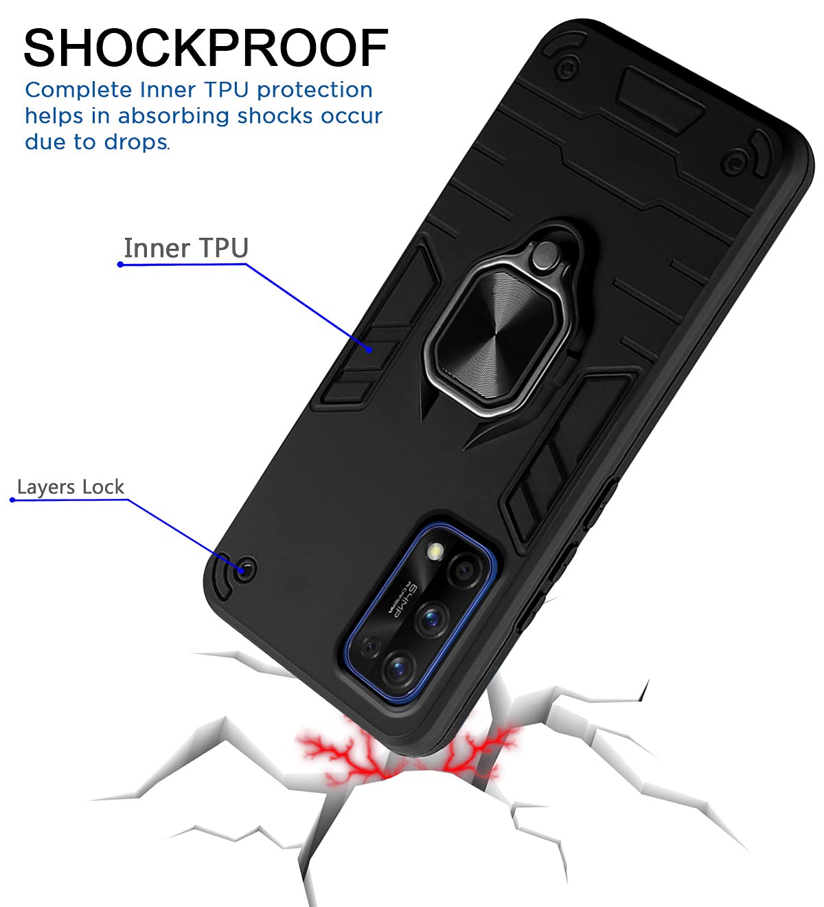 Pikkme black mobile cover for Realme 7 Pro – photo 4