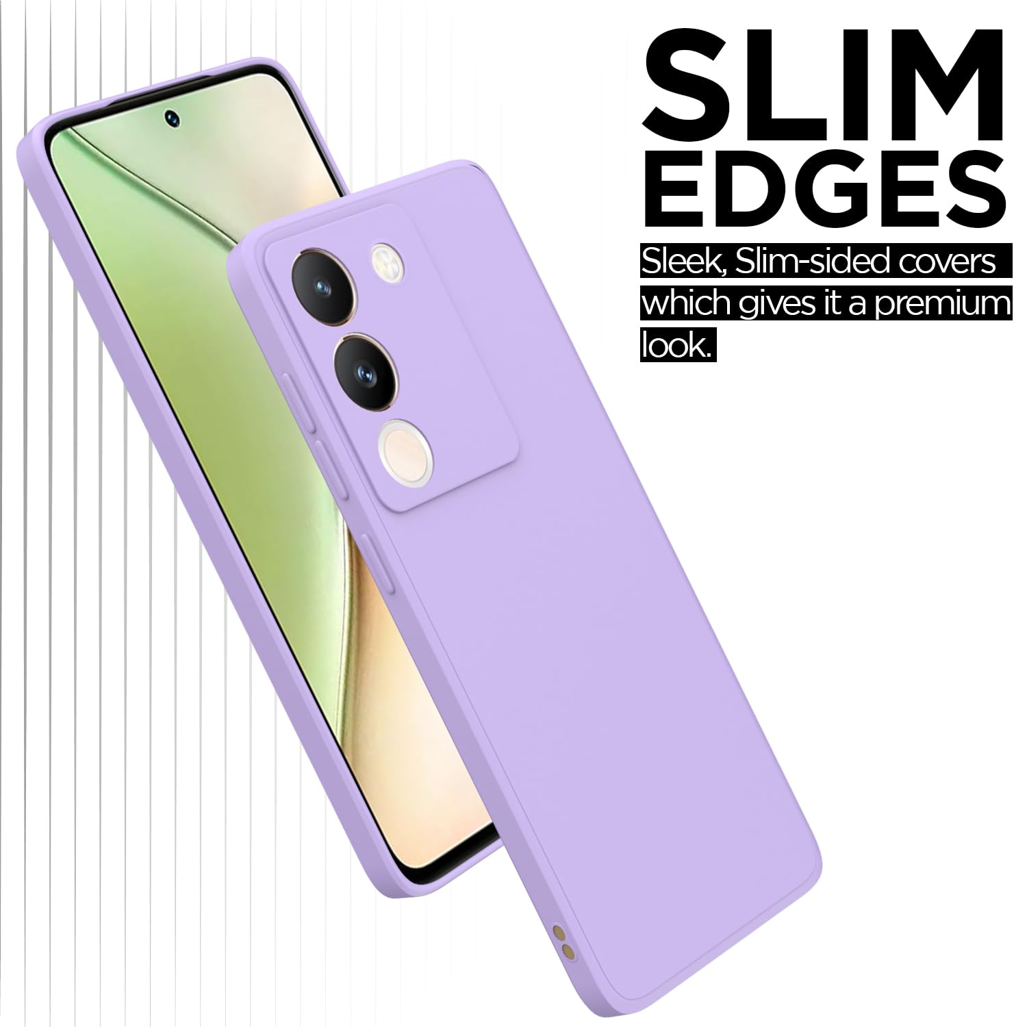 Pikkme Vivo Y200e 5G Liquid Silicone Back Cover (Purple)