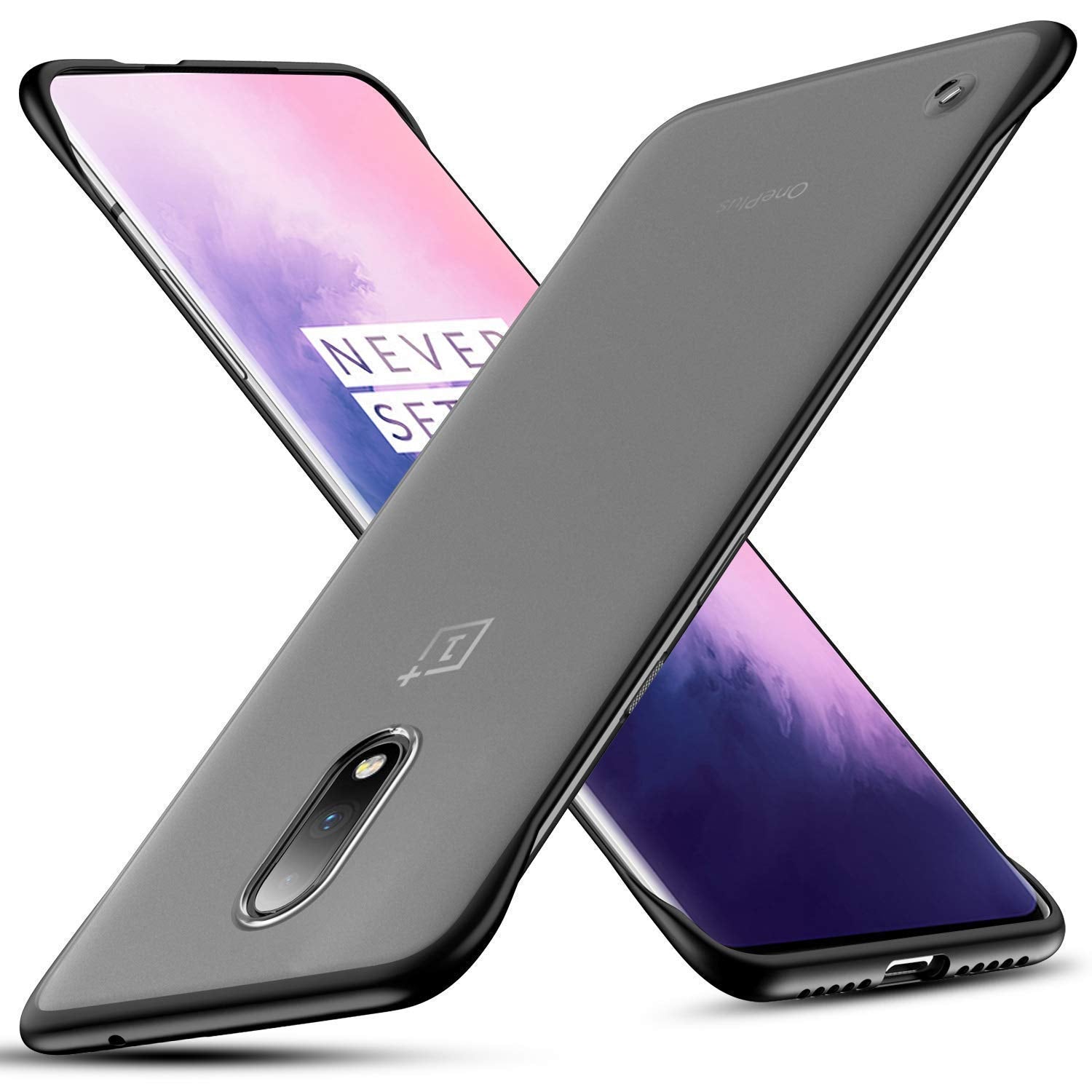 Pikkme OnePlus 7 black mobile back cover