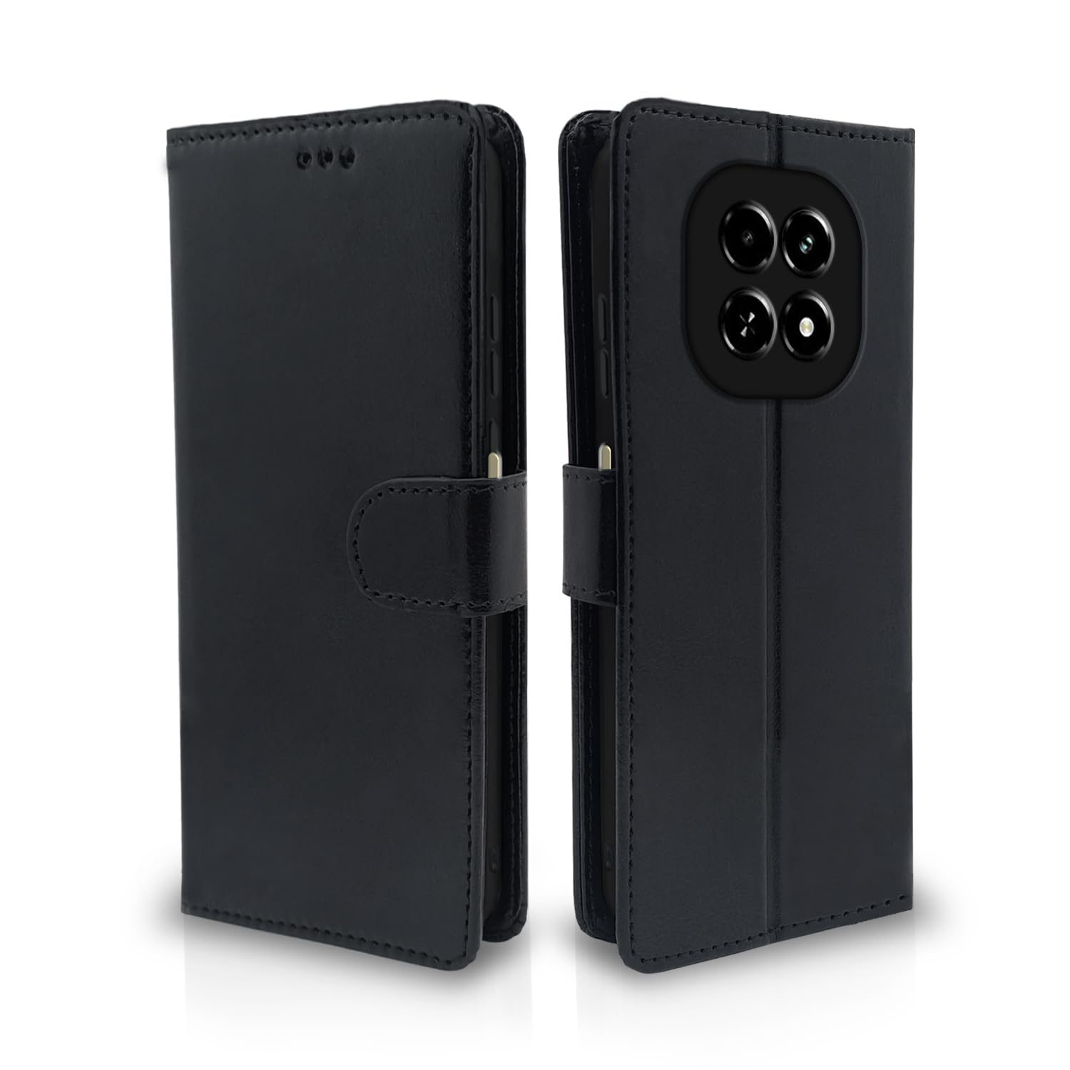 Pikkme Realme C63 5G black mobile flip cover