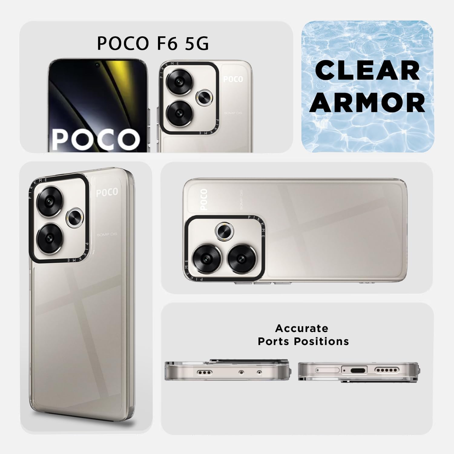 Pikkme Poco F6 5G Hybrid transparent back cover – photo 6