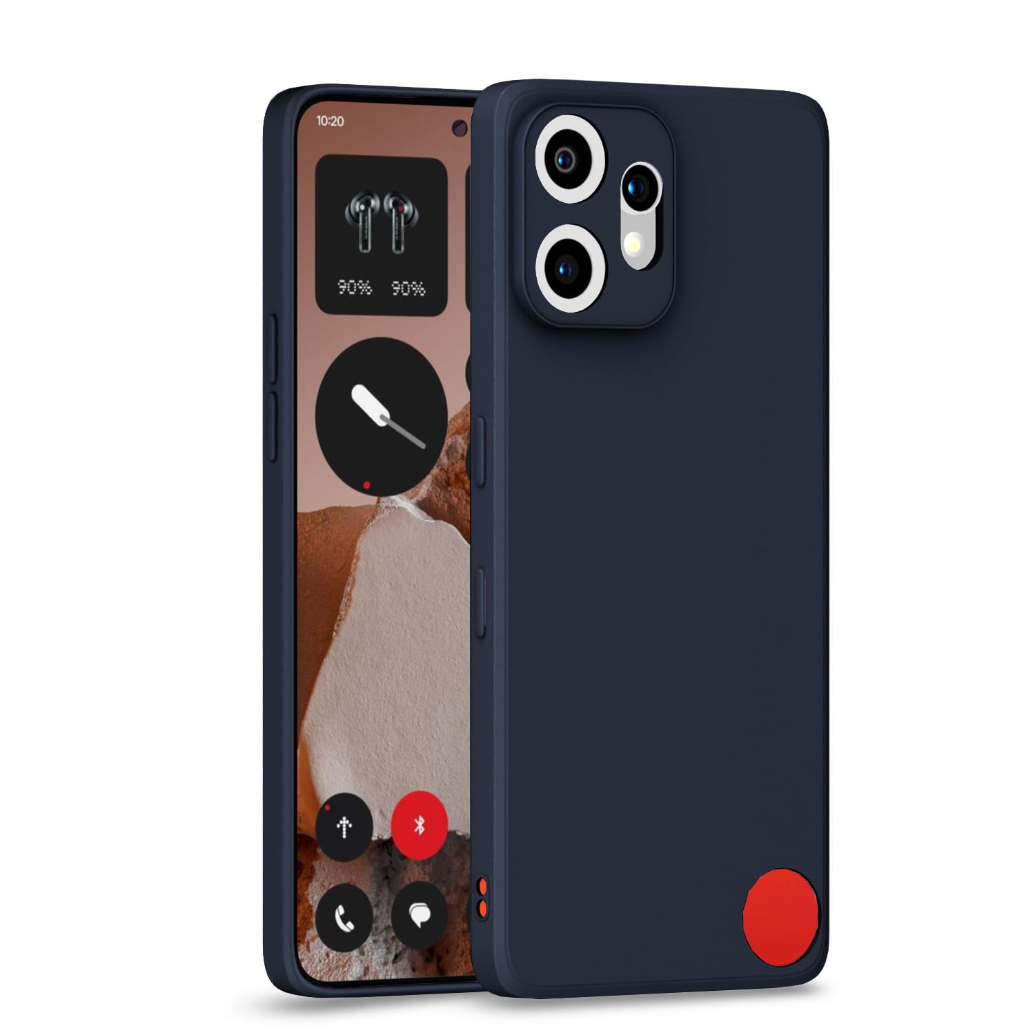 Pikkme CMF by Nothing Phone 2 Pro 5G Soft Matte Silicone Shockproof Case (Blue)