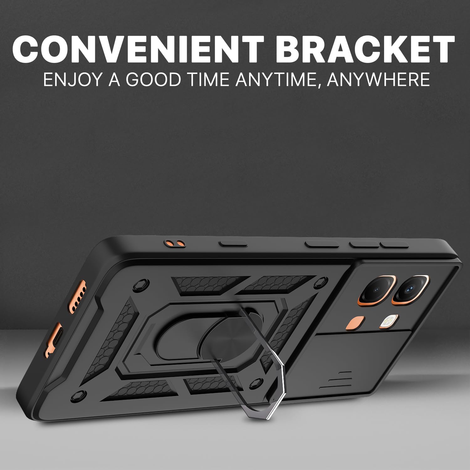 Infinix Note Edge 5G/360 D10 Camera Shield back cover in black by Pikkme – photo 3