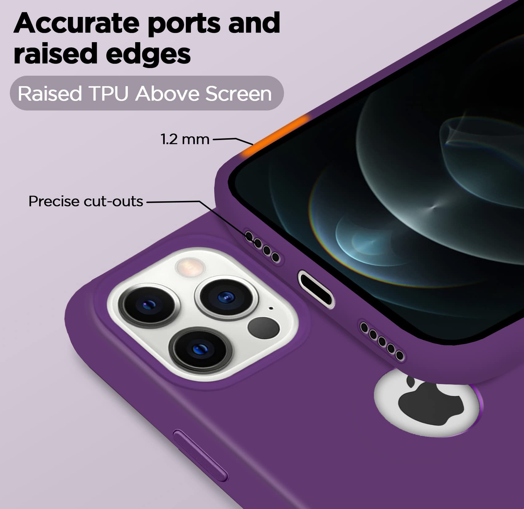 Pikkme grape Soft Silicone mobile back cover for iPhone 12 Pro Max – photo 2