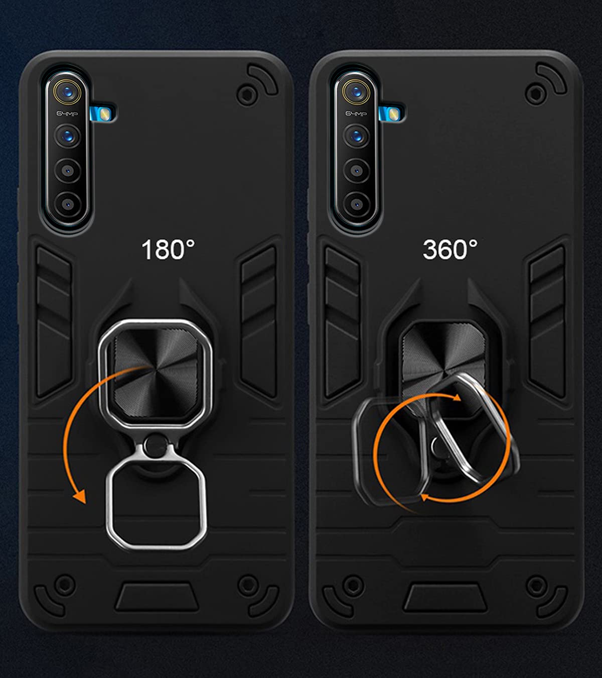 Black phone cover for Realme 6 – Pikkme – photo 3
