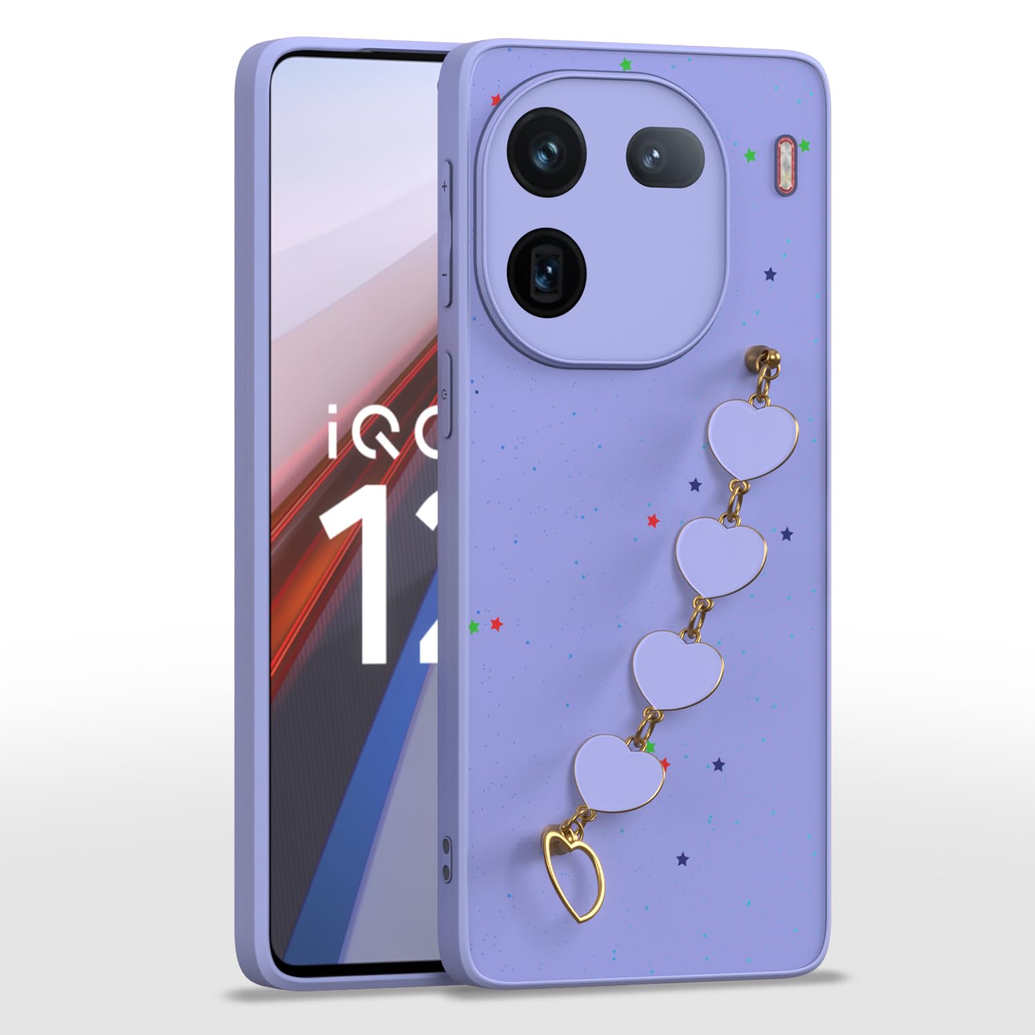 Pikkme purple phone cover for iQOO 12 5G