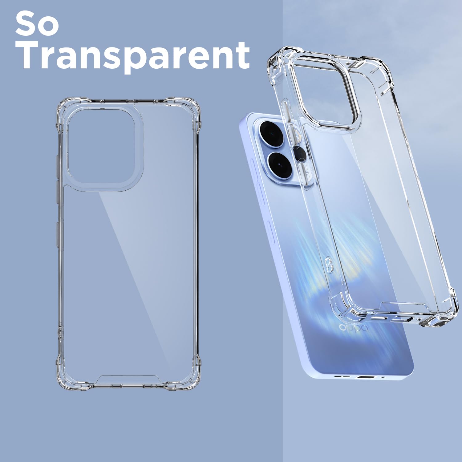 Transparent mobile cover for Oppo Reno 15F 5G – Pikkme – photo 2