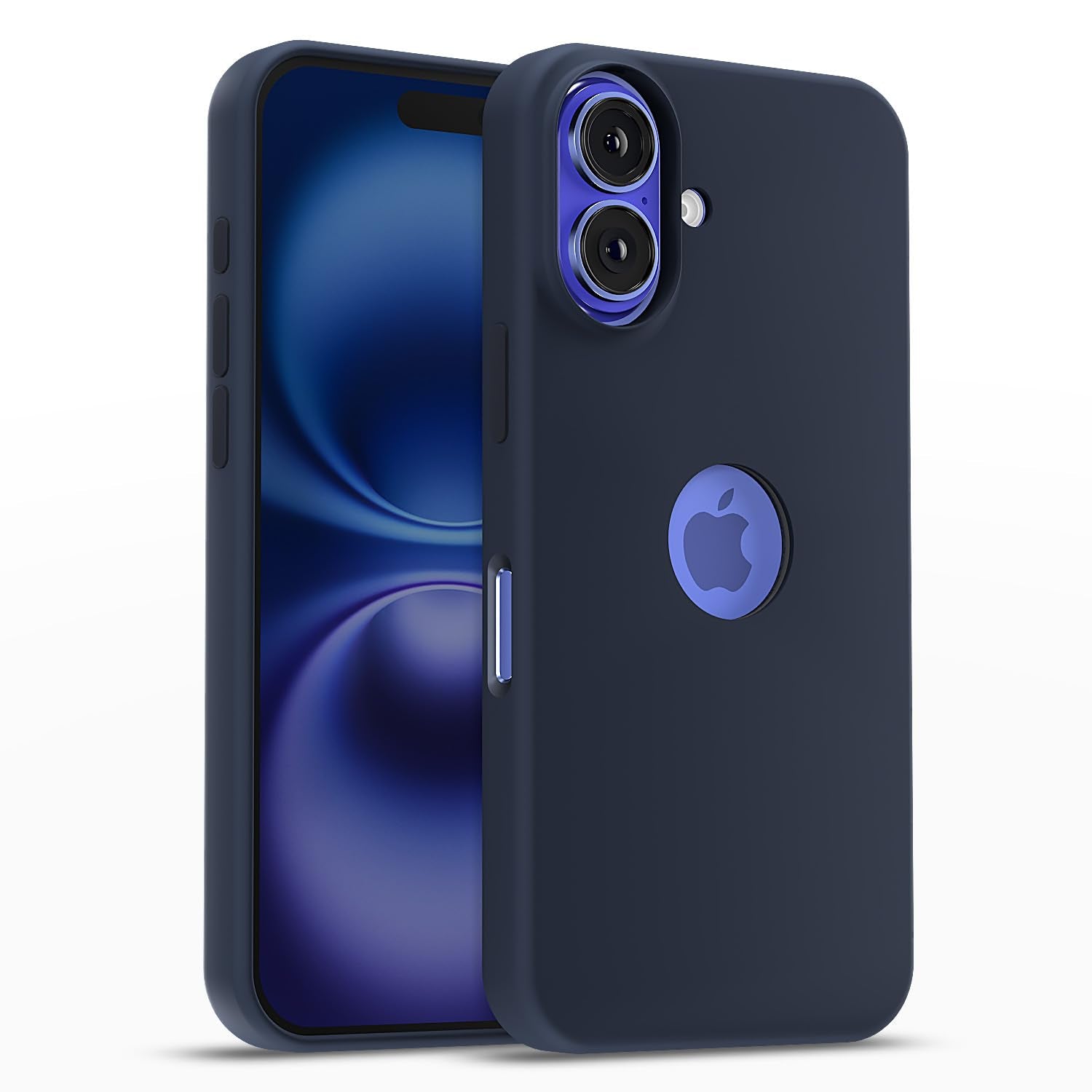 Pikkme iPhone 16 Plus Super Soft Silicone Back Cover - Dark Blue