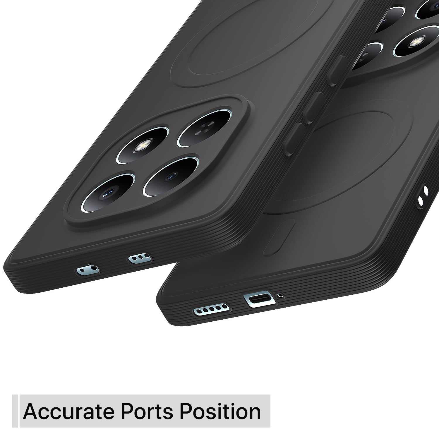 Pikkme Redmi Note 15 5G MagSafe black back cover – photo 4