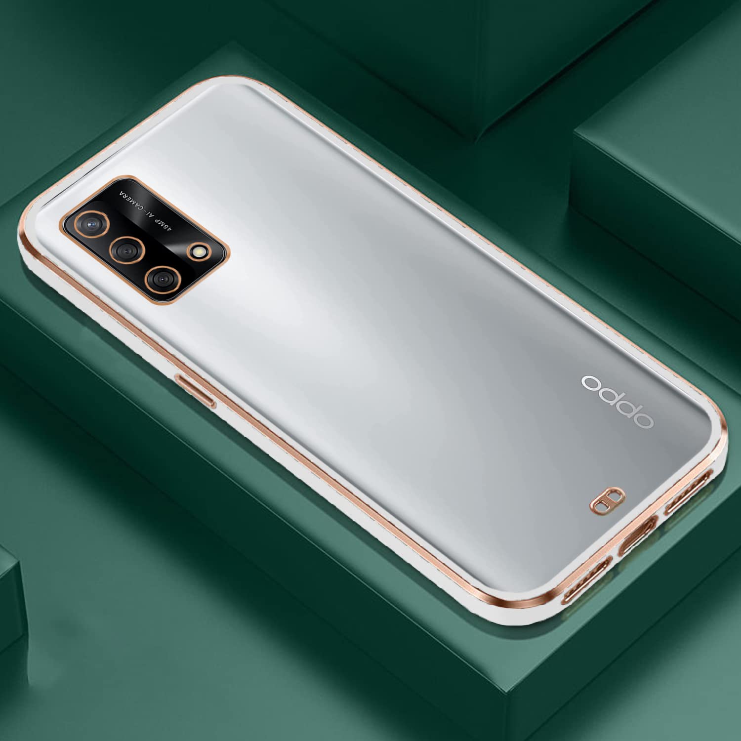 White Chrome mobile back cover for Oppo F19 – Pikkme – photo 6