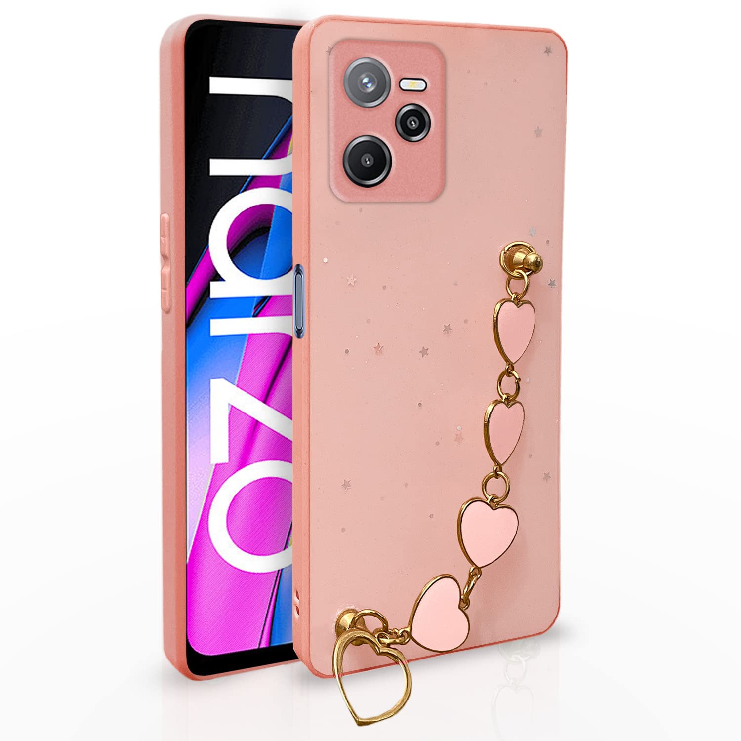 Pink mobile back cover for Realme Narzo 50A Prime – Pikkme