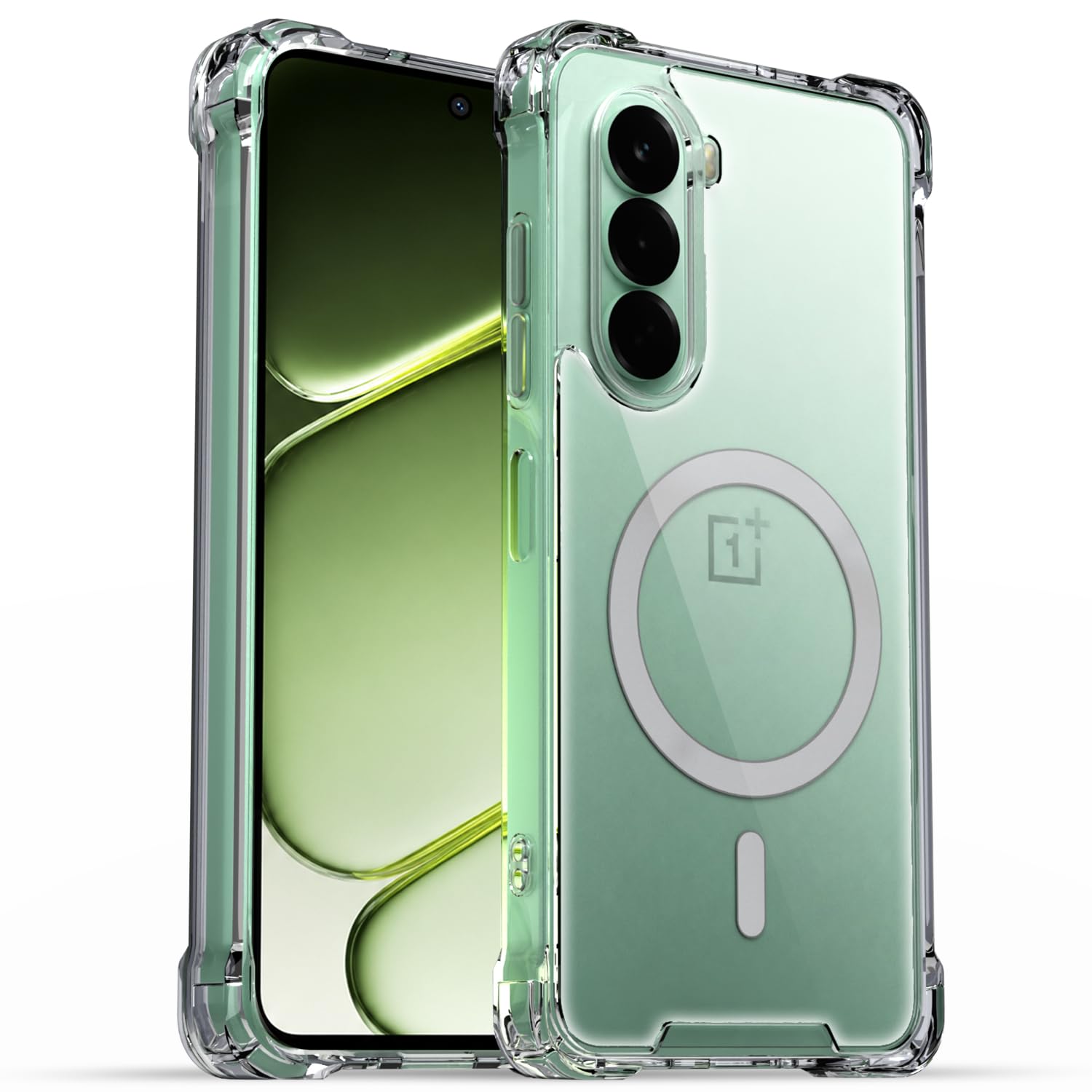 Pikkme transparent mag-safe mobile back cover for OnePlus Nord CE 6 Lite 5G