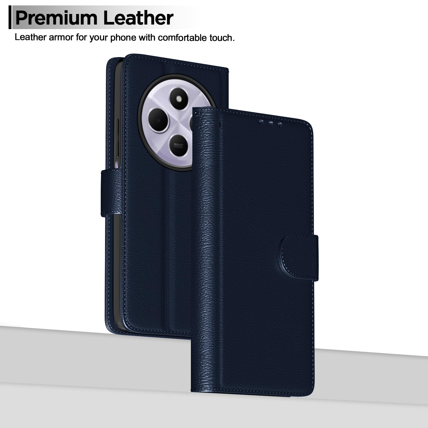 Pikkme Poco M7 5G Wallet blue flip case – photo 2