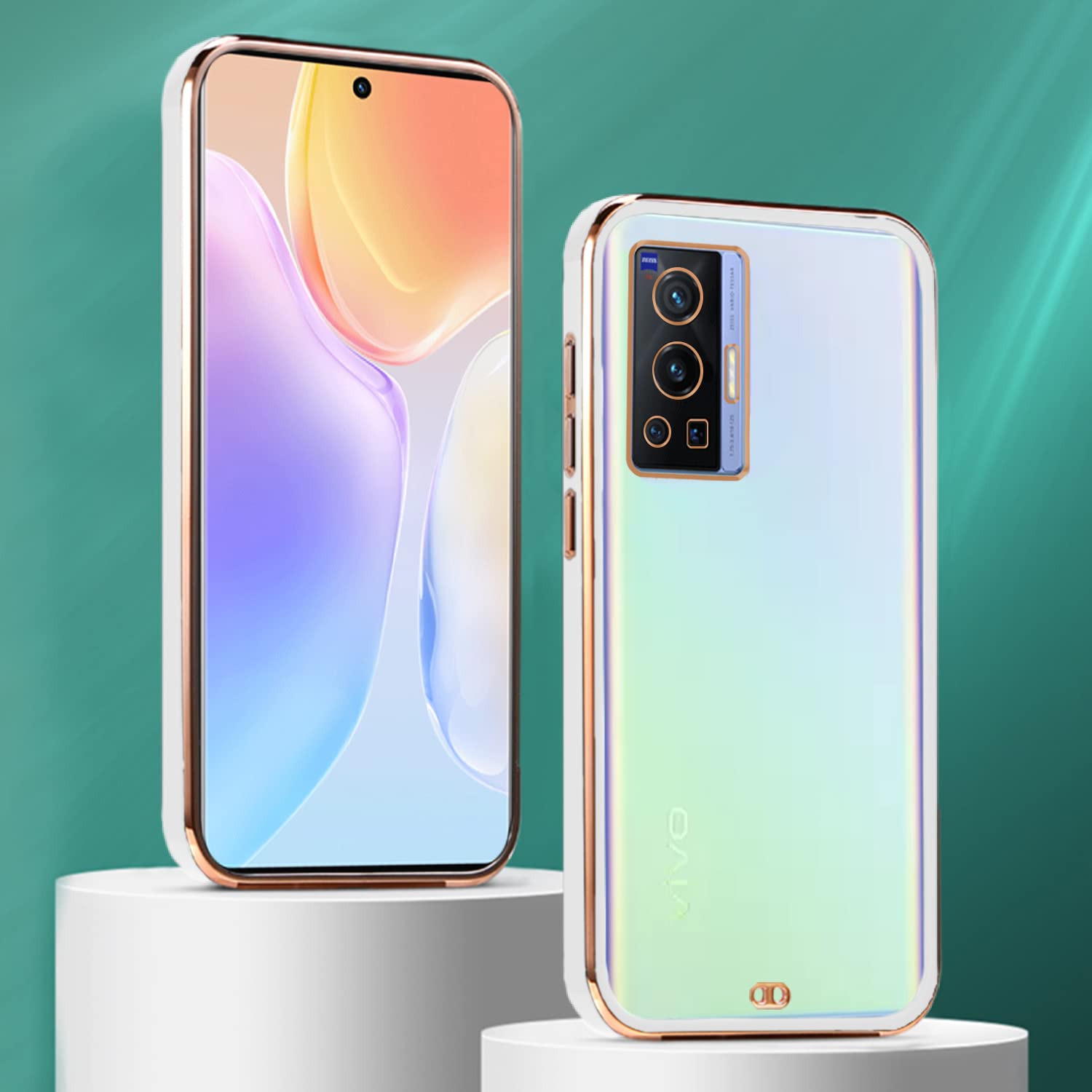 Vivo X70 Pro mobile back cover in white by Pikkme – photo 3