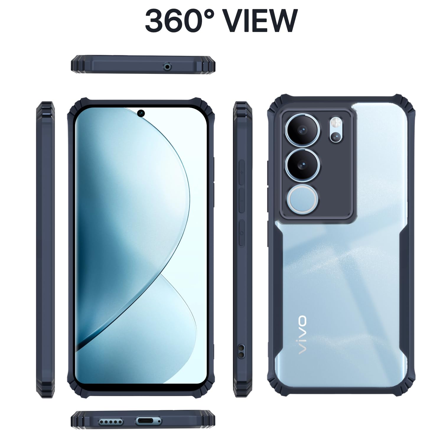 Vivo V29/V29 Pro 5G mobile cover in blue by Pikkme – photo 2