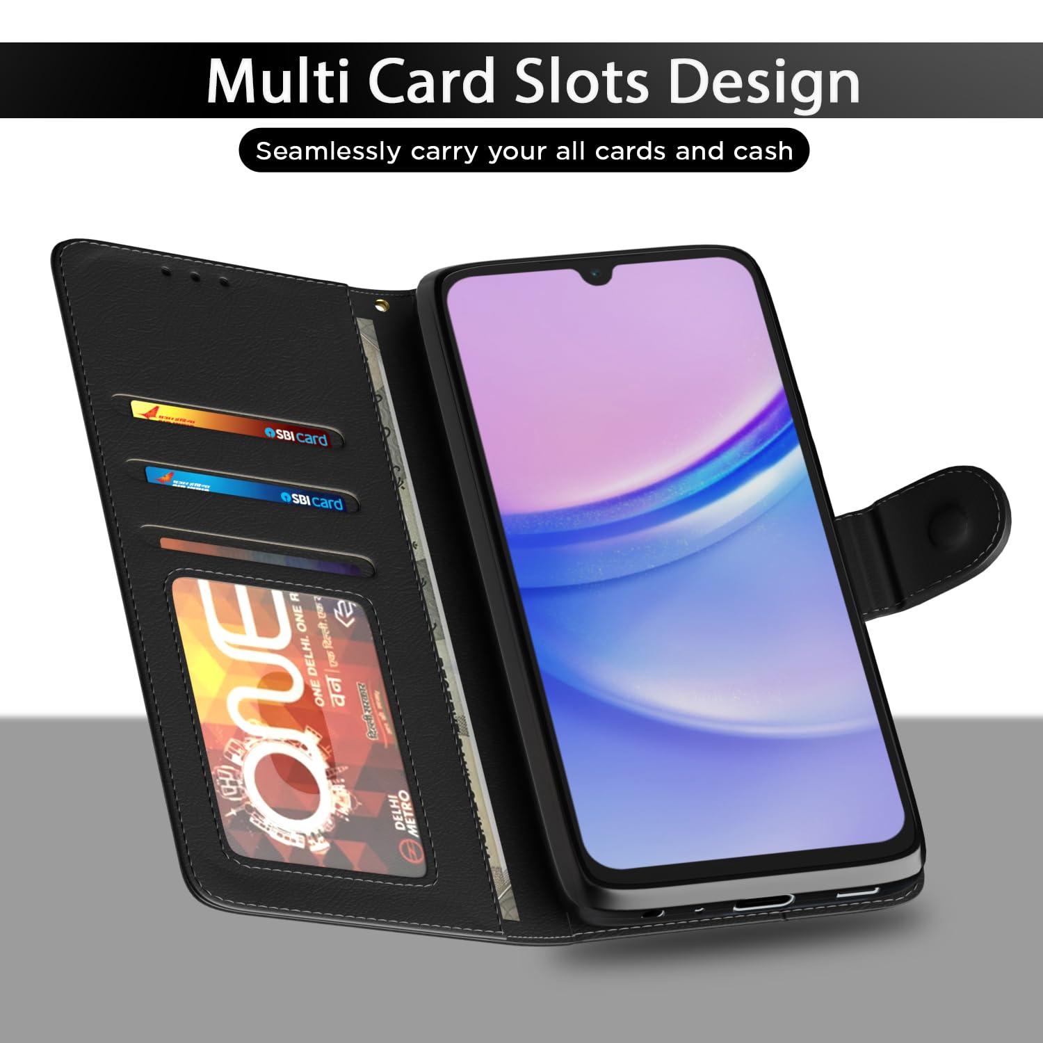 Pikkme Samsung Galaxy F15 5G / M15 5G / M15 Prime 5G (Black)