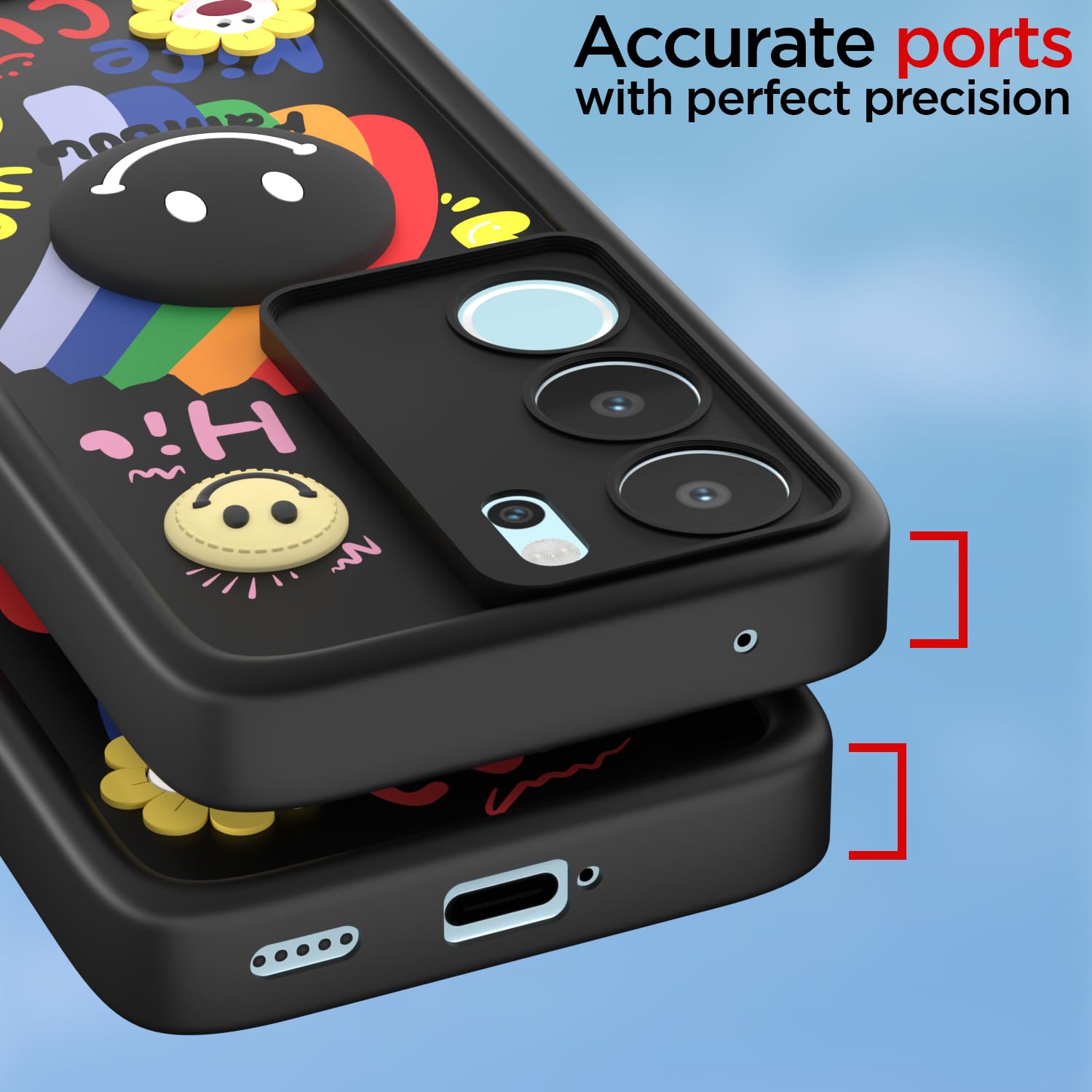 Vivo V29/V29 Pro 5G Soft Silicone back cover in black by Pikkme – photo 4