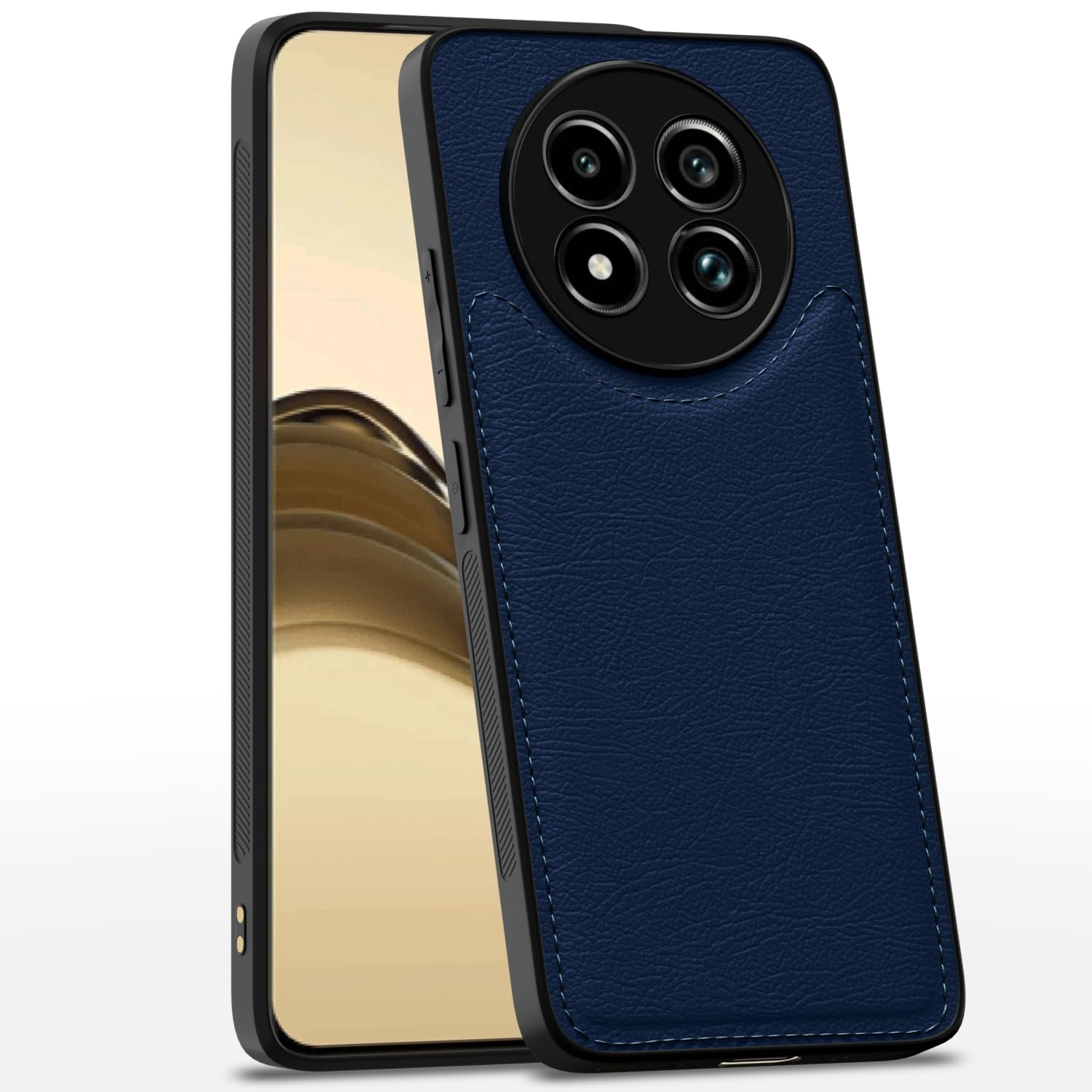 Realme 13 Pro / 13 Pro Plus 5G LeatherBack Back Cover – Blue