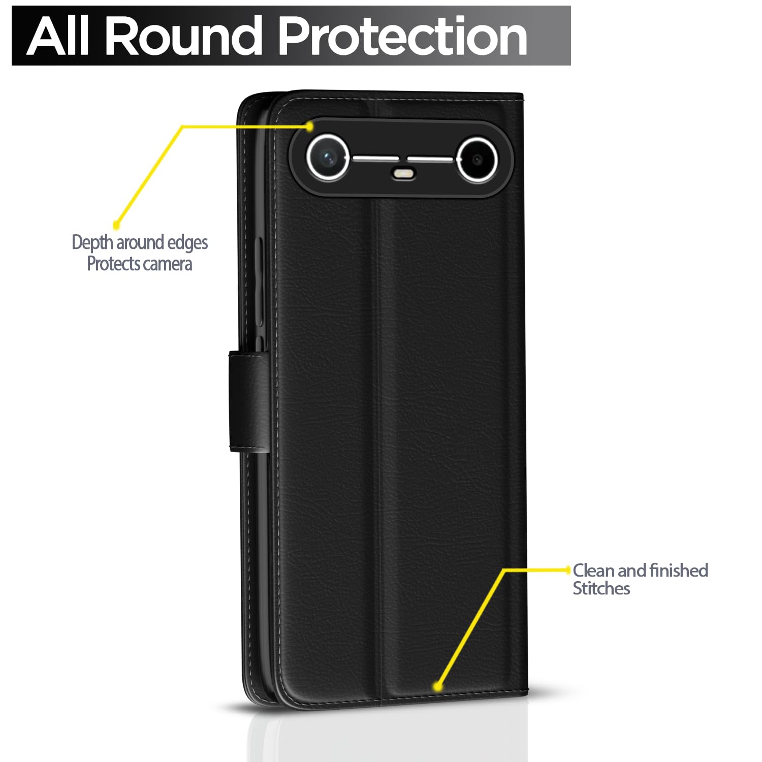 Pikkme Tecno Pova Wallet black flip cover – photo 4