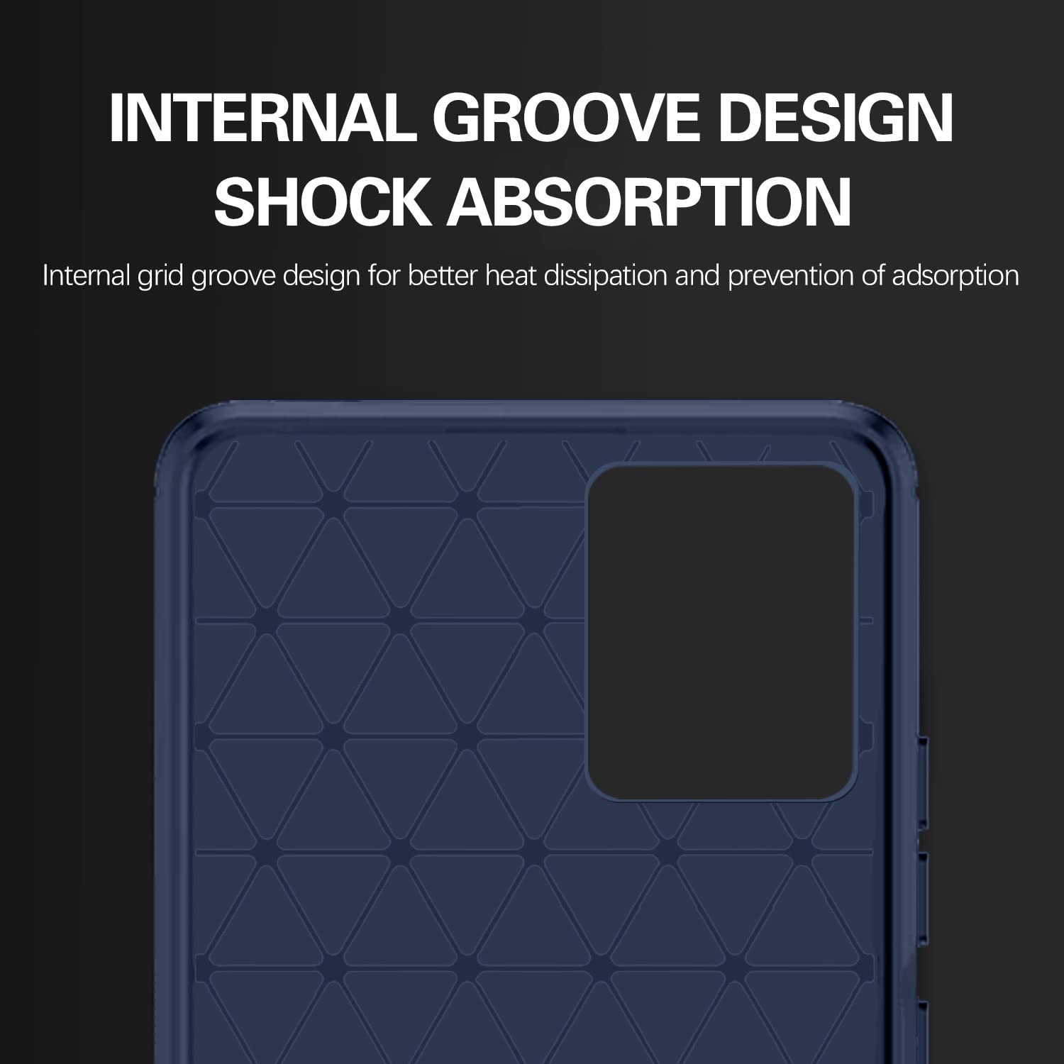 Pikkme Realme 8 4G / Realme 8 Pro Hybrid Carbon Fiber Back Cover | Blue