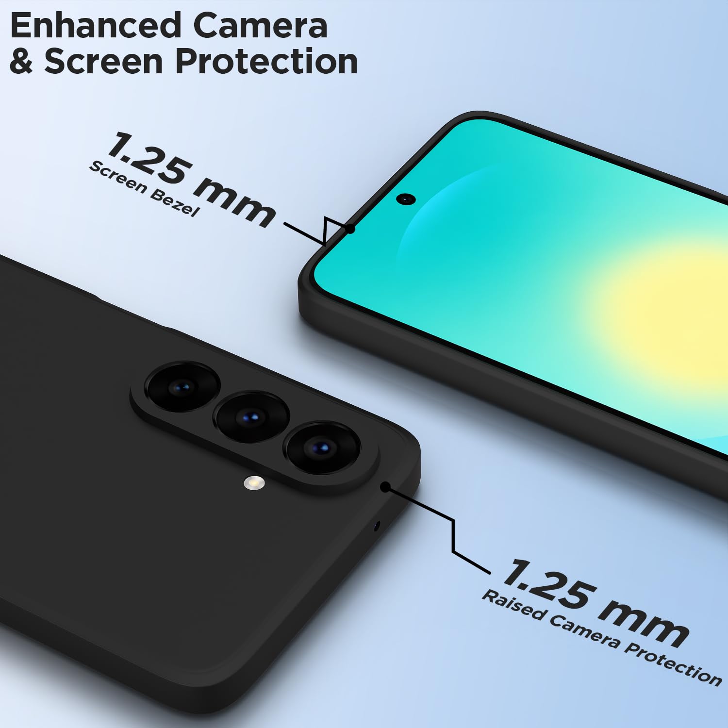 Pikkme Samsung A27/M47 5G Matte black mobile back cover – photo 2