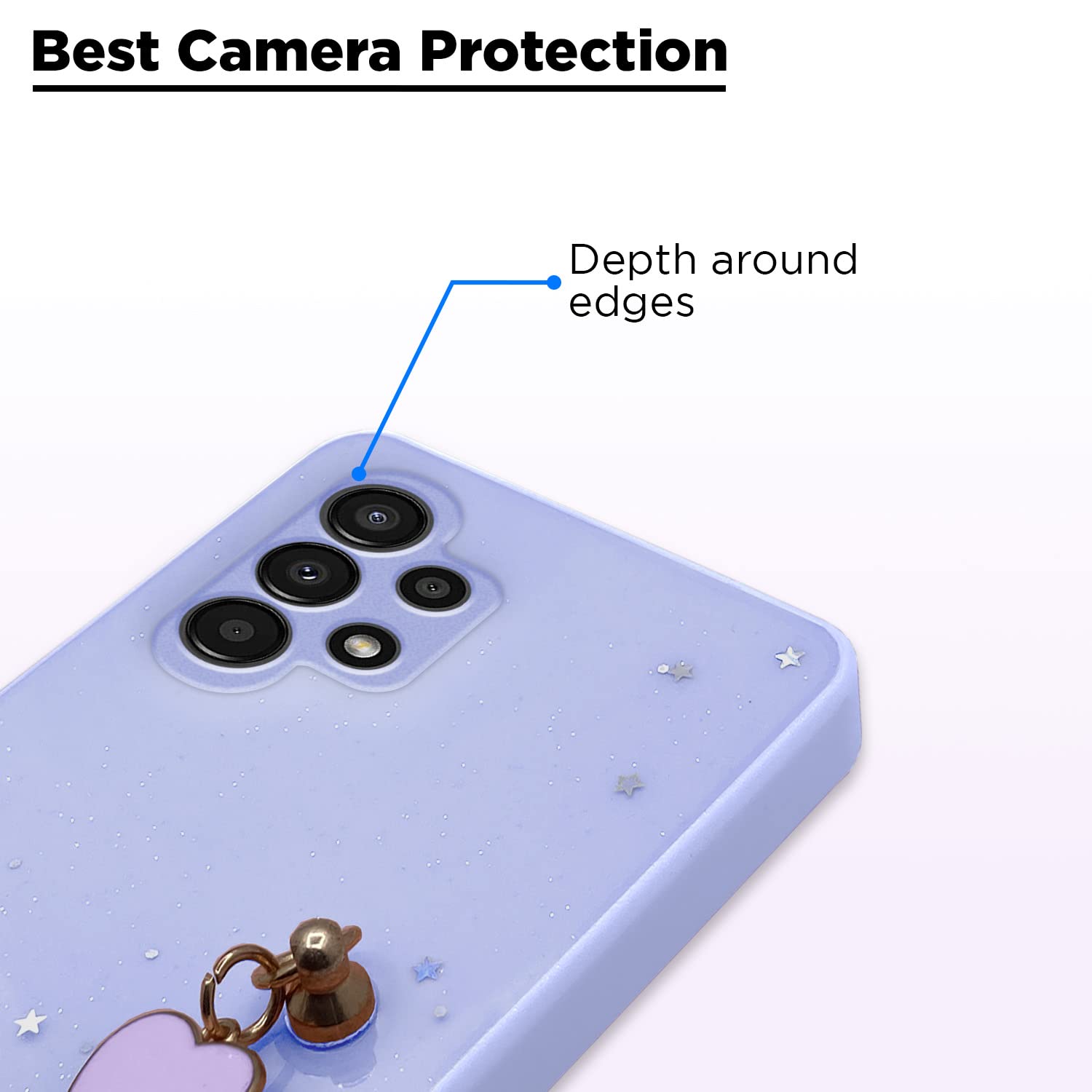 Pikkme Samsung A13 4G Chain purple back cover – photo 2