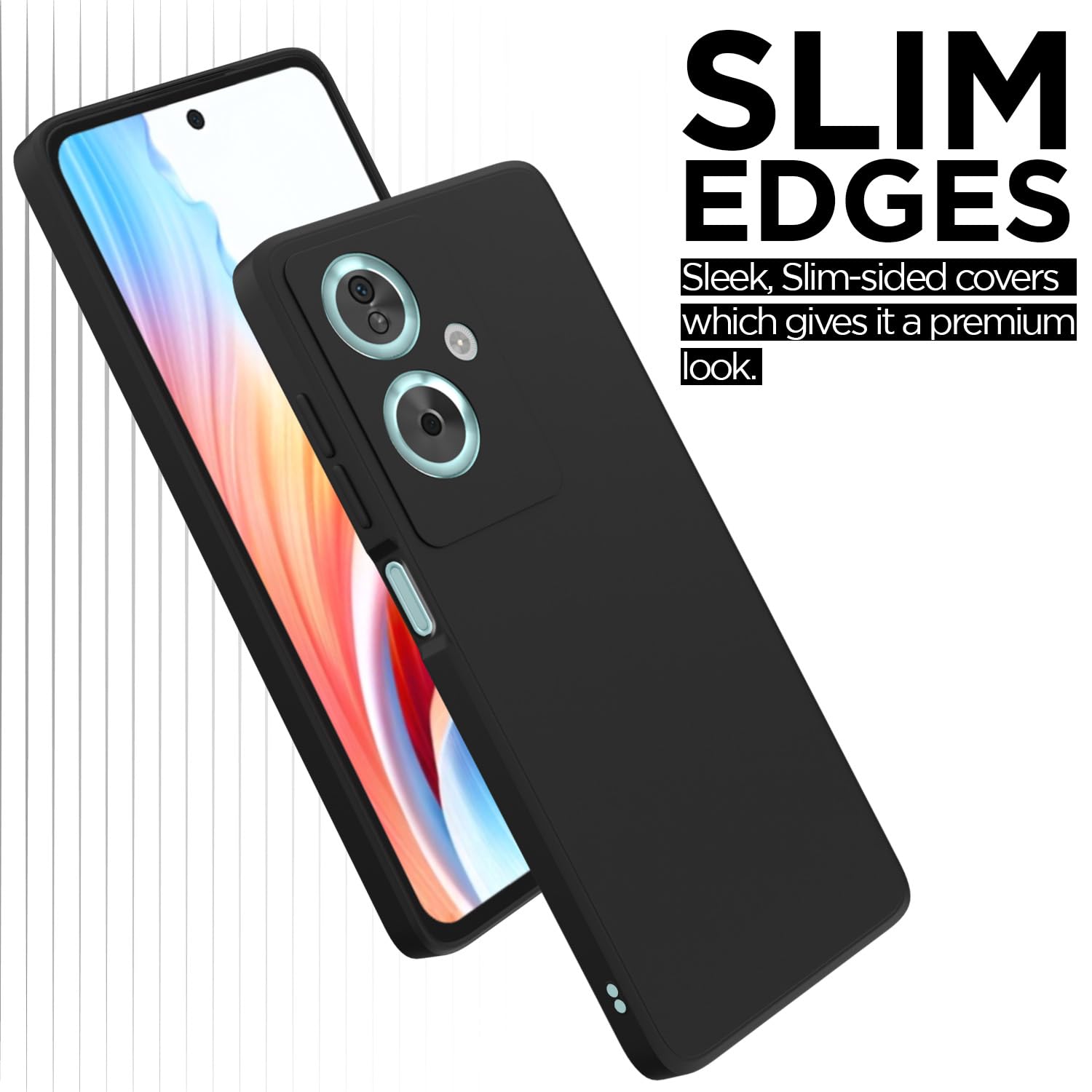 Pikkme Oppo A79 5G Liquid Silicone Back Cover | Black