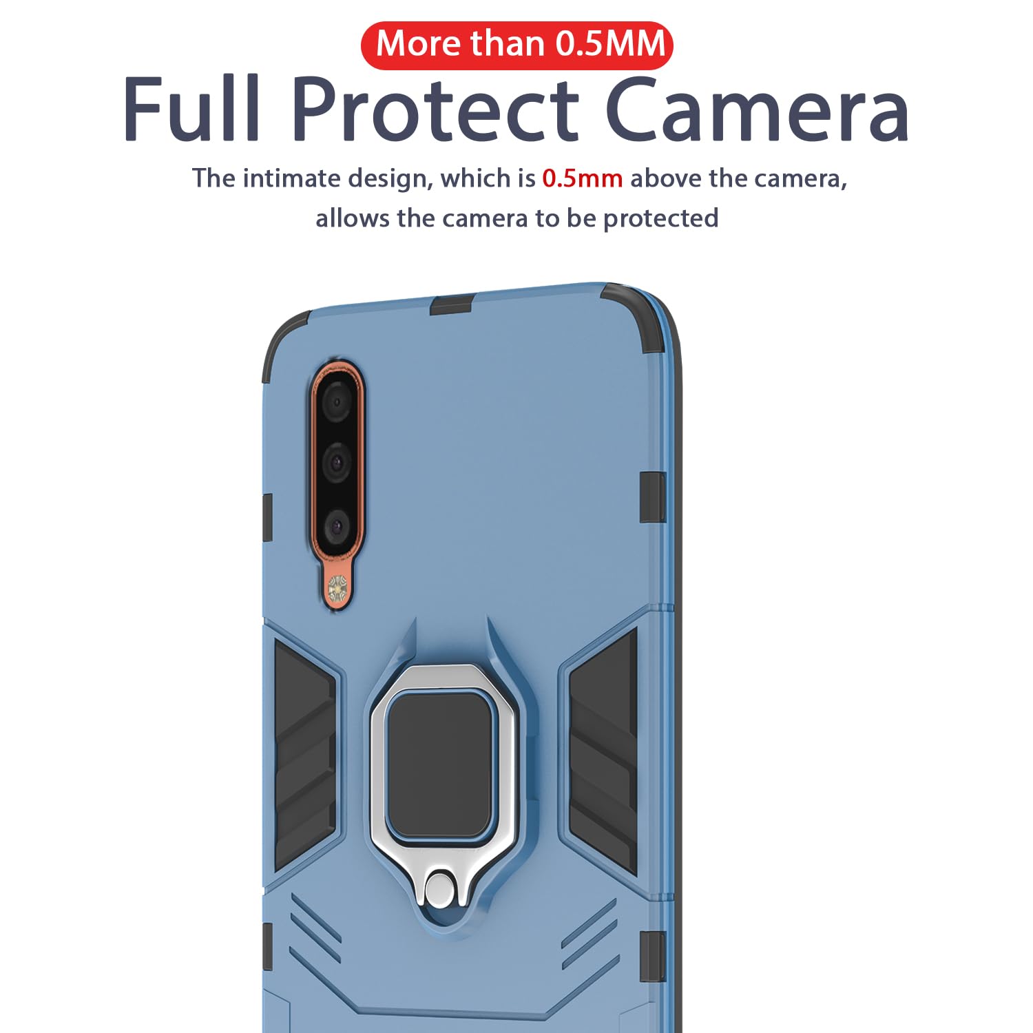 Pikkme Samsung Galaxy A50 / A50s / A30s D5 Tough Armor Back Cover | Blue
