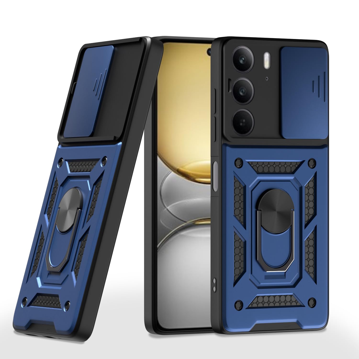 Realme C75 back cover in blue by Pikkme