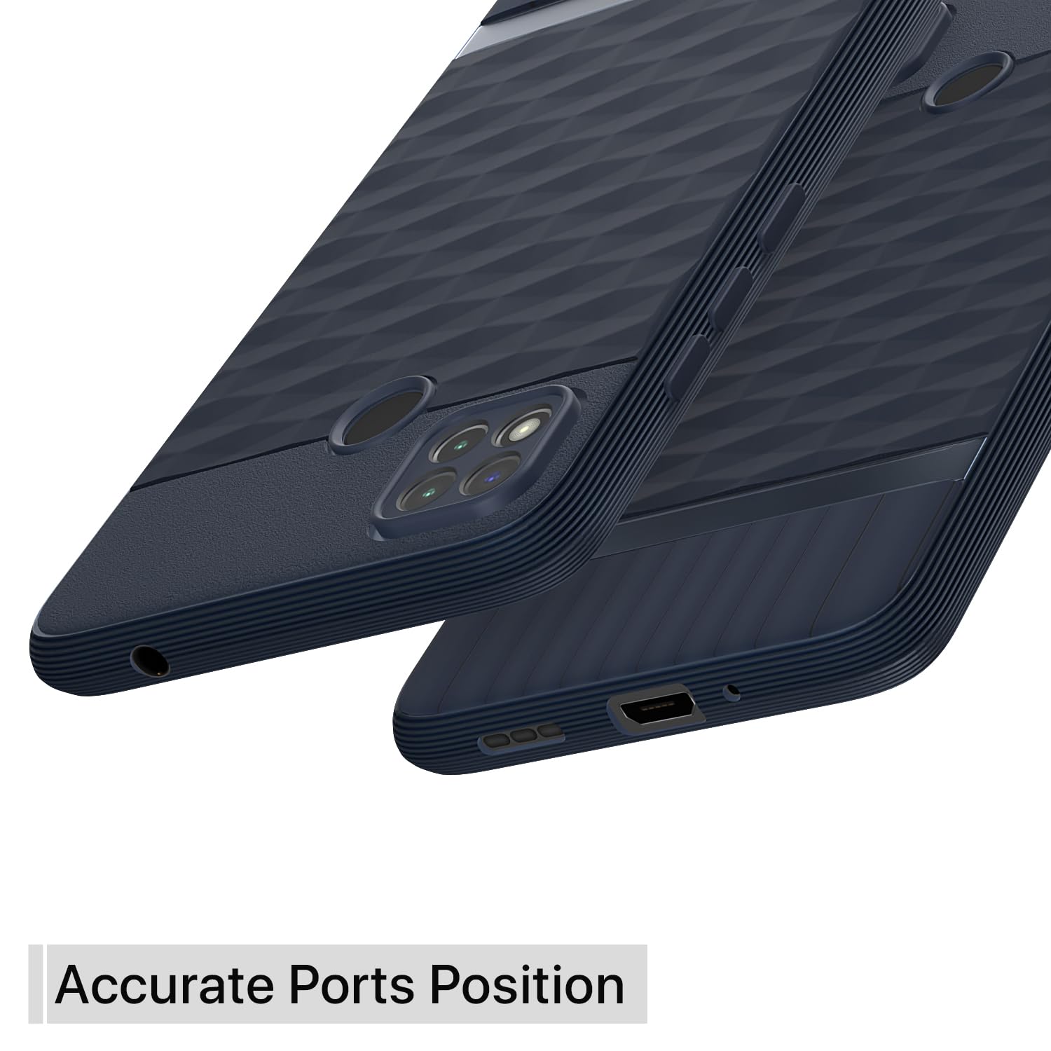 Pikkme Poco C31, Mi Redmi 10A / 10A Sport, Redmi 9 / Redmi 9 Activ / 9C Gencase Back Cover (Blue)