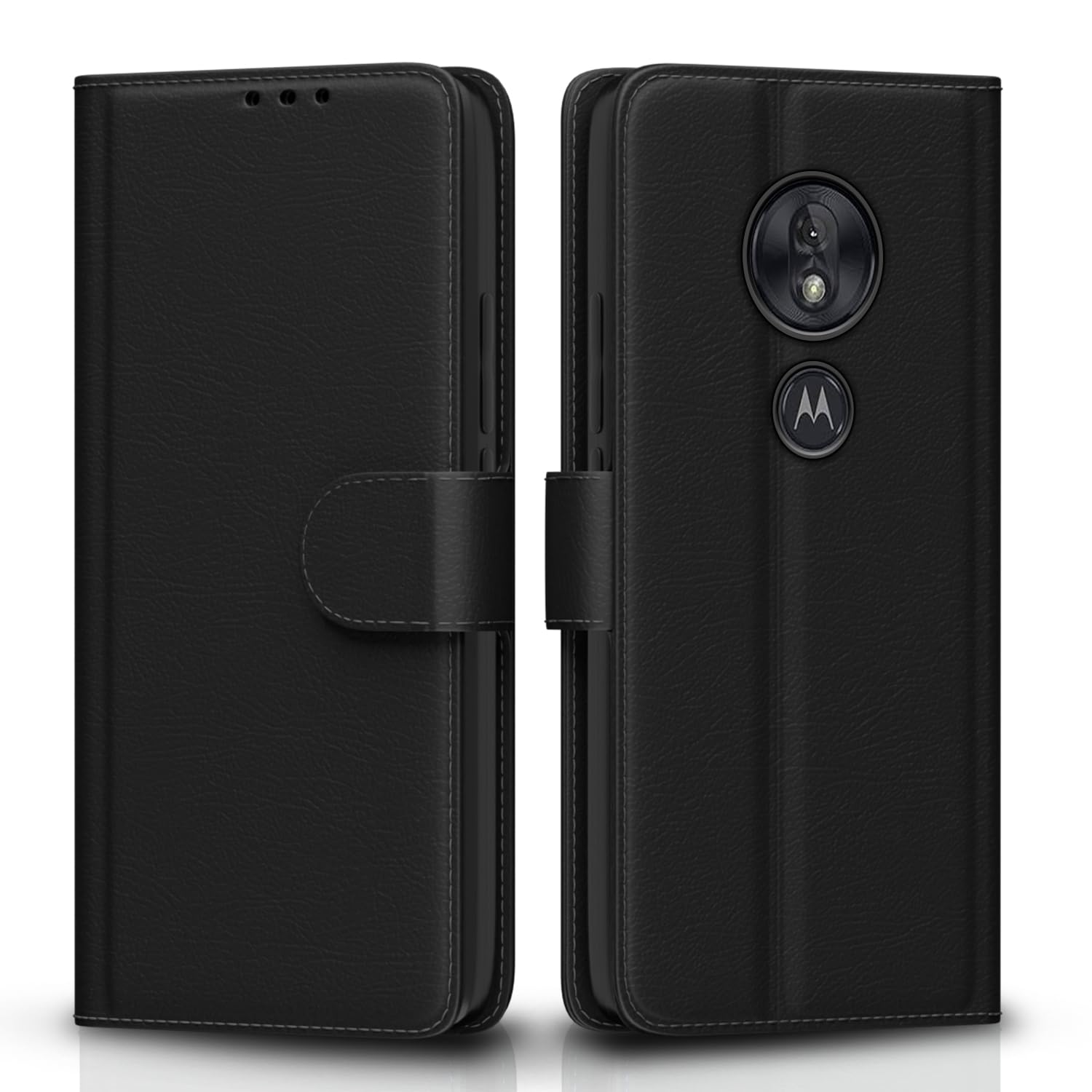 Black Wallet flip cover for Moto G6 Play – Pikkme