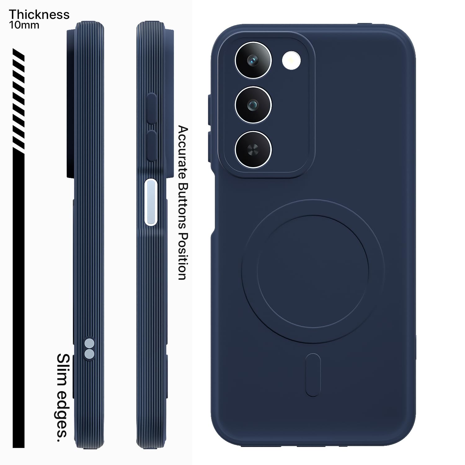 Blue MagSafe mobile cover for Realme P4 Lite 5G – Pikkme – photo 3