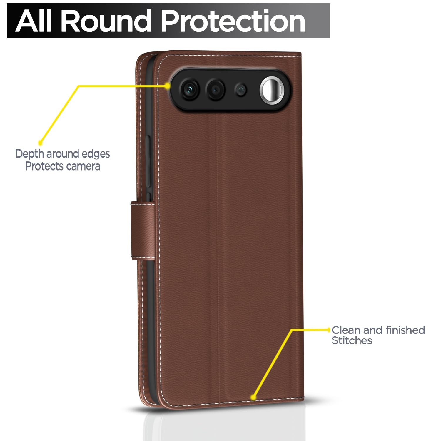 Pikkme Realme 16 5G tan flip case – photo 4