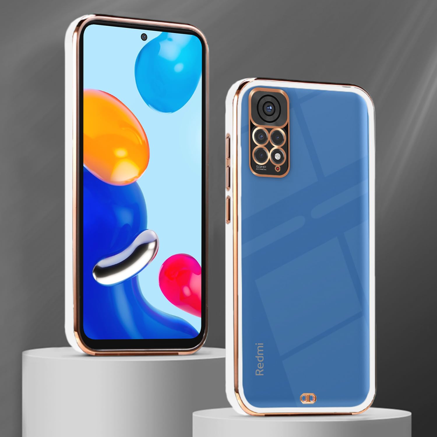 Redmi Note 11 Pro/Note 11 Pro Plus 5G Chrome back cover in white by Pikkme – photo 3